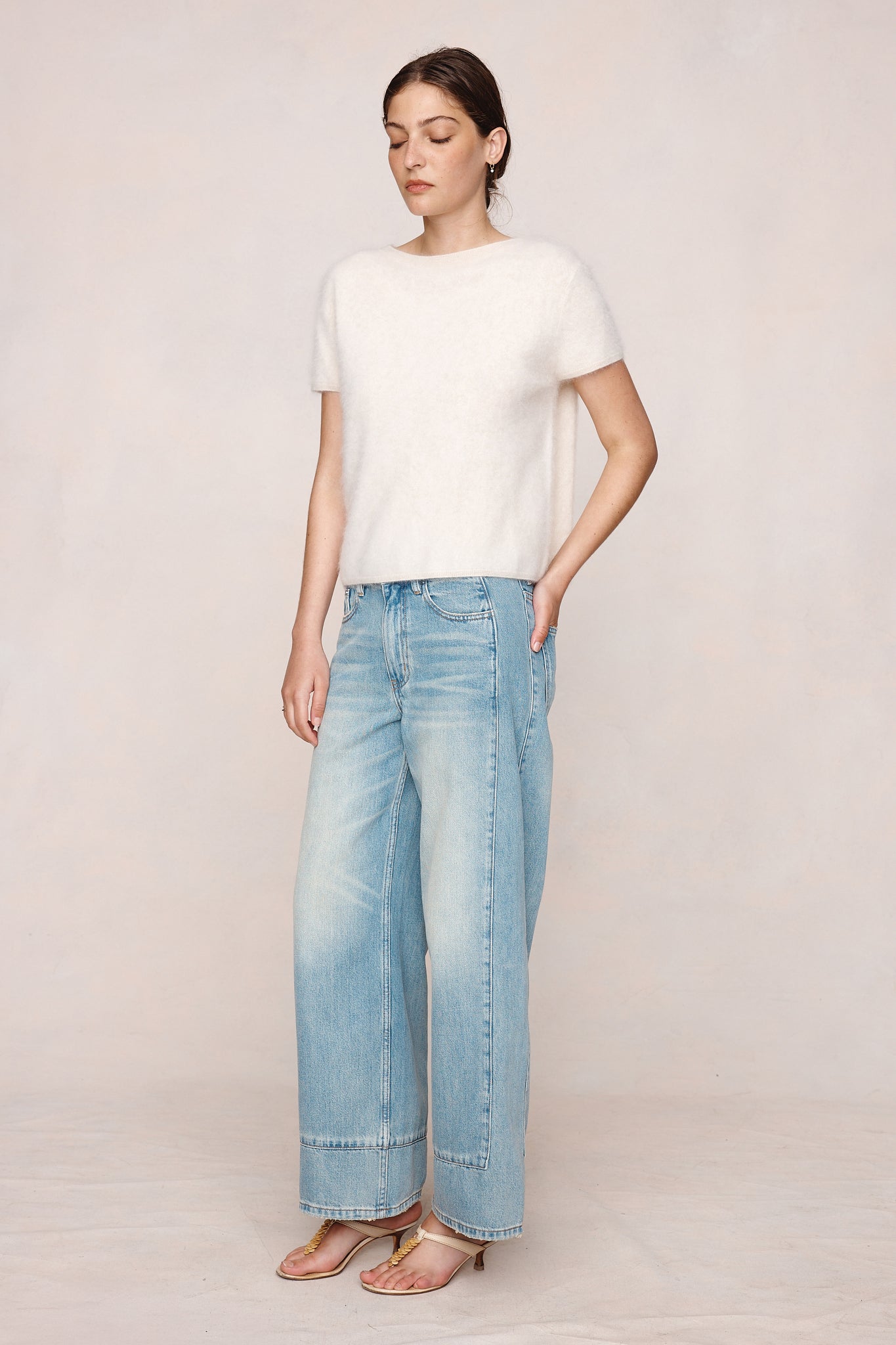 26SS ASTER TOP - PORCELAIN
