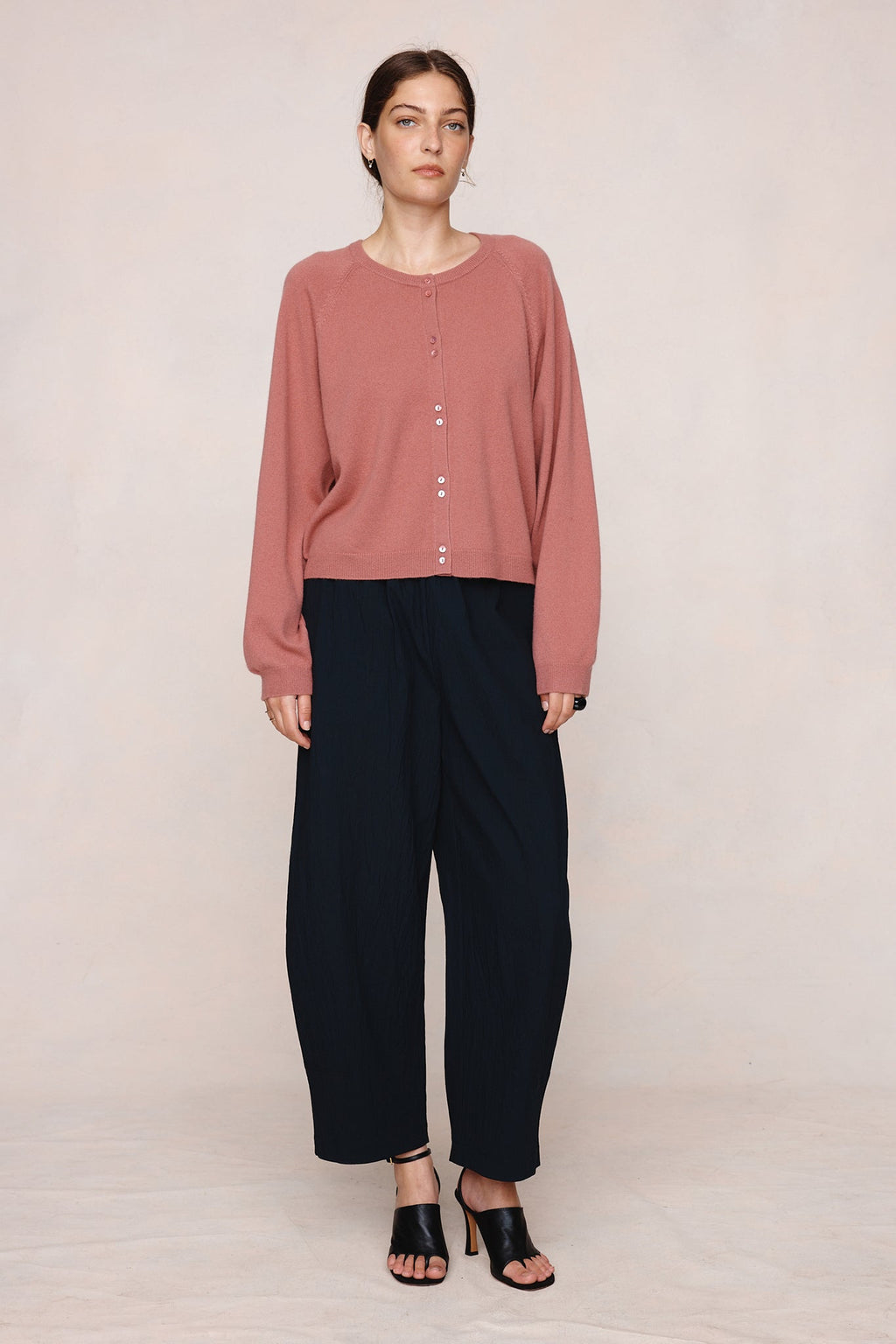 26SS BABETTE CARDIGAN - ROSEWOOD
