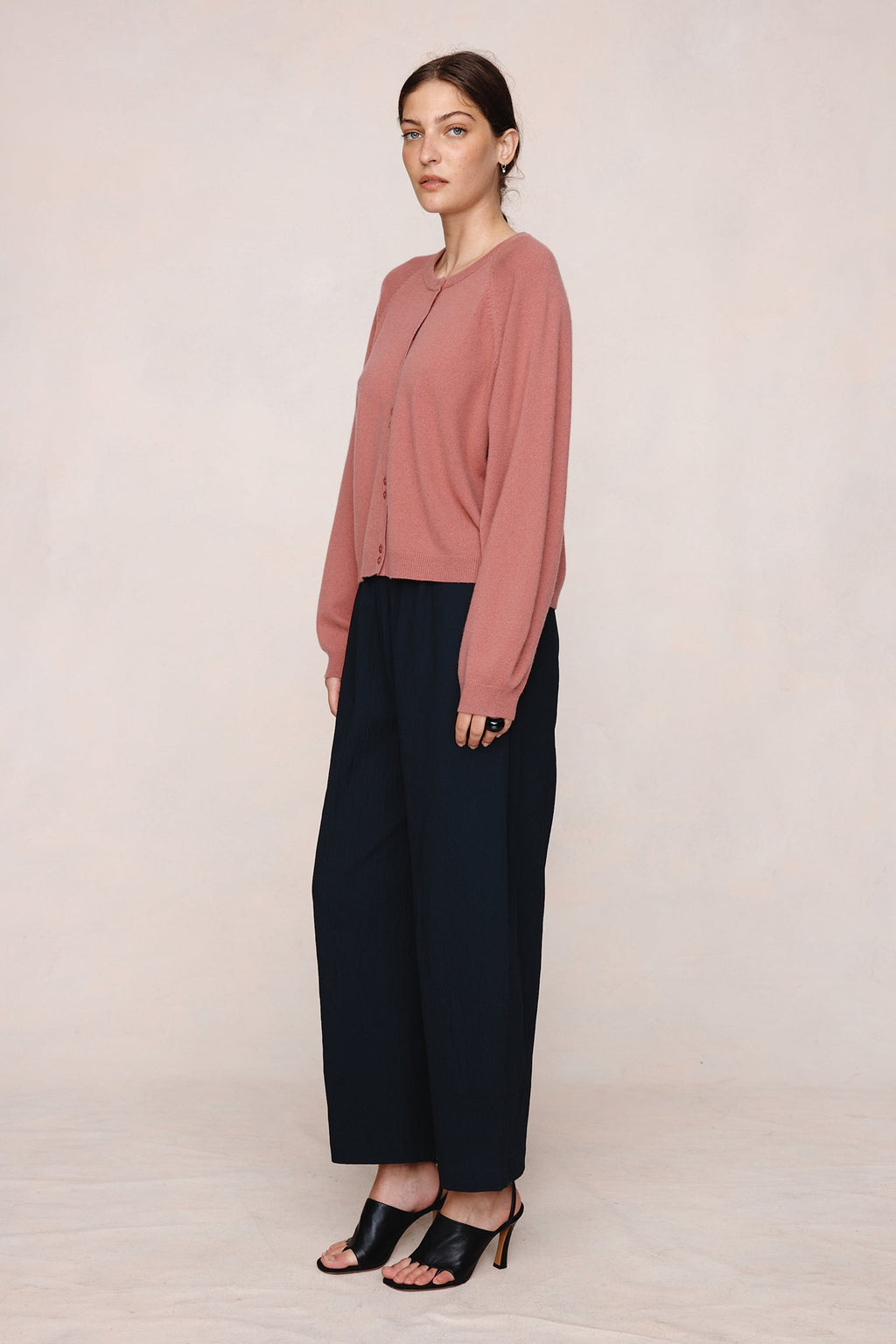 26SS BABETTE CARDIGAN - ROSEWOOD