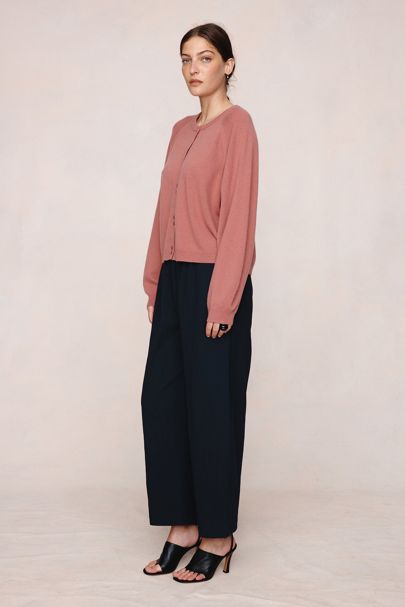 26SS BABETTE CARDIGAN - ROSEWOOD
