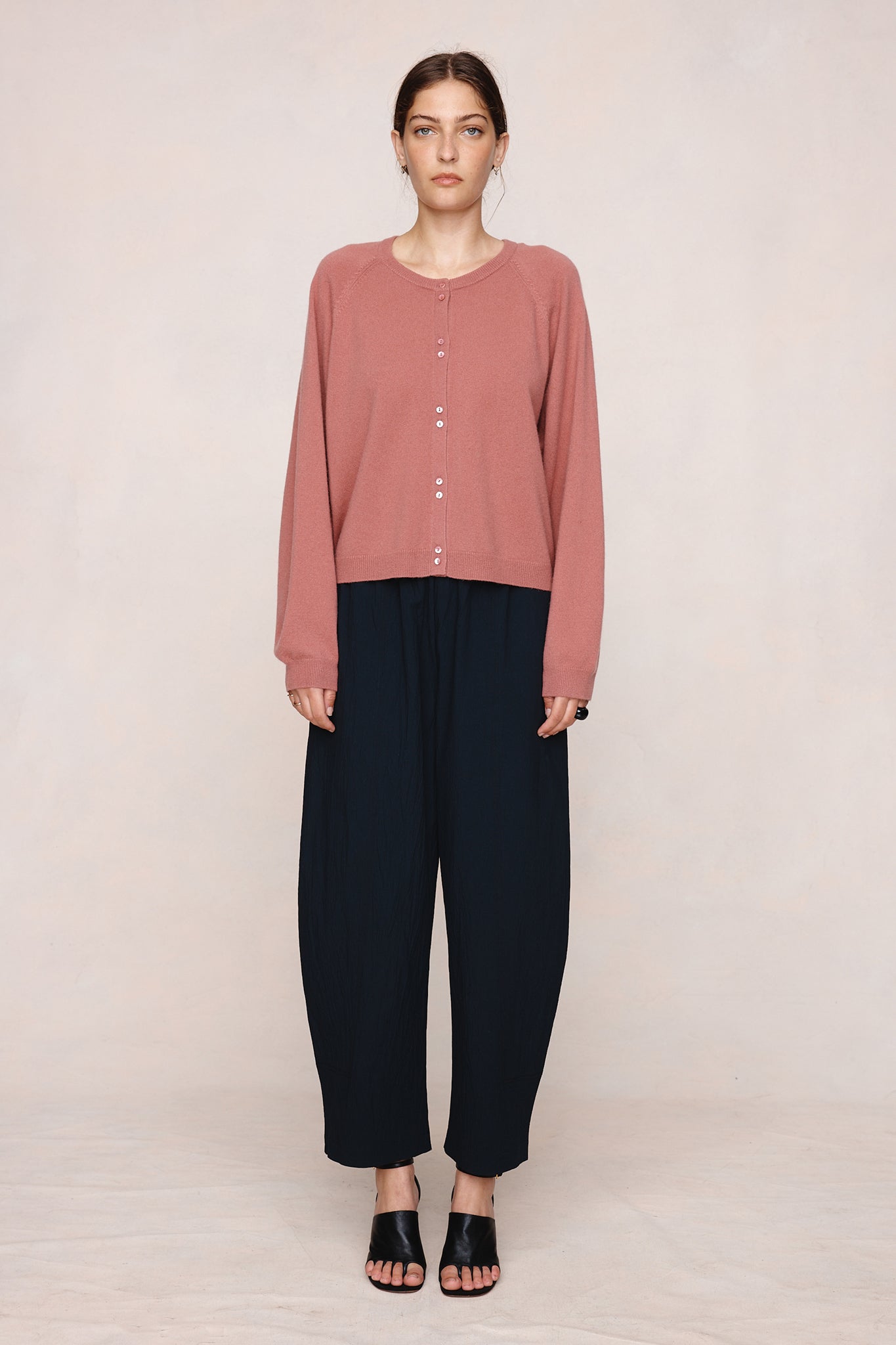 26SS BABETTE CARDIGAN - ROSEWOOD