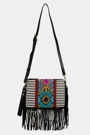 26SS Boho Tribal Western Fringe bag
