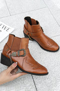 26SS Brown Western boots, Ankle boots, cowboy boots