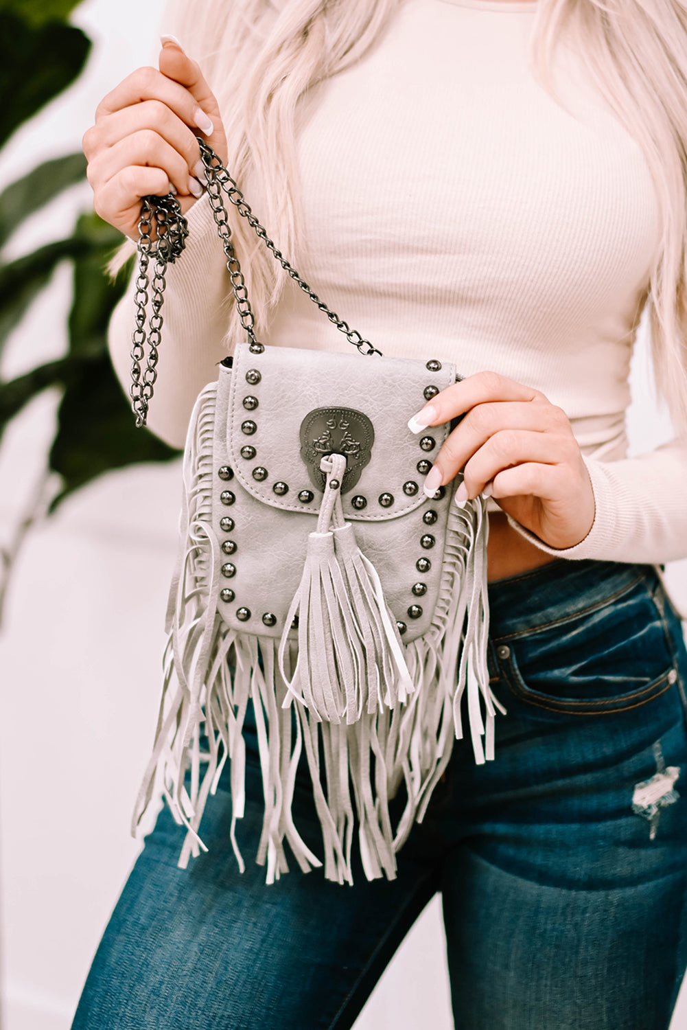 26SS fringe crossbody bag, boho bag, western bag