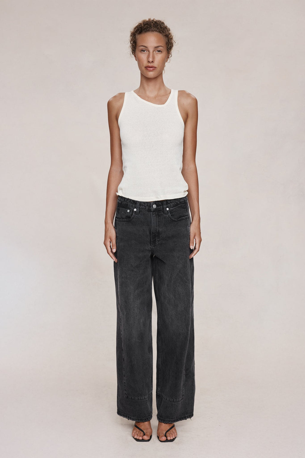 26SS BORDER JEAN - FADED BLACK