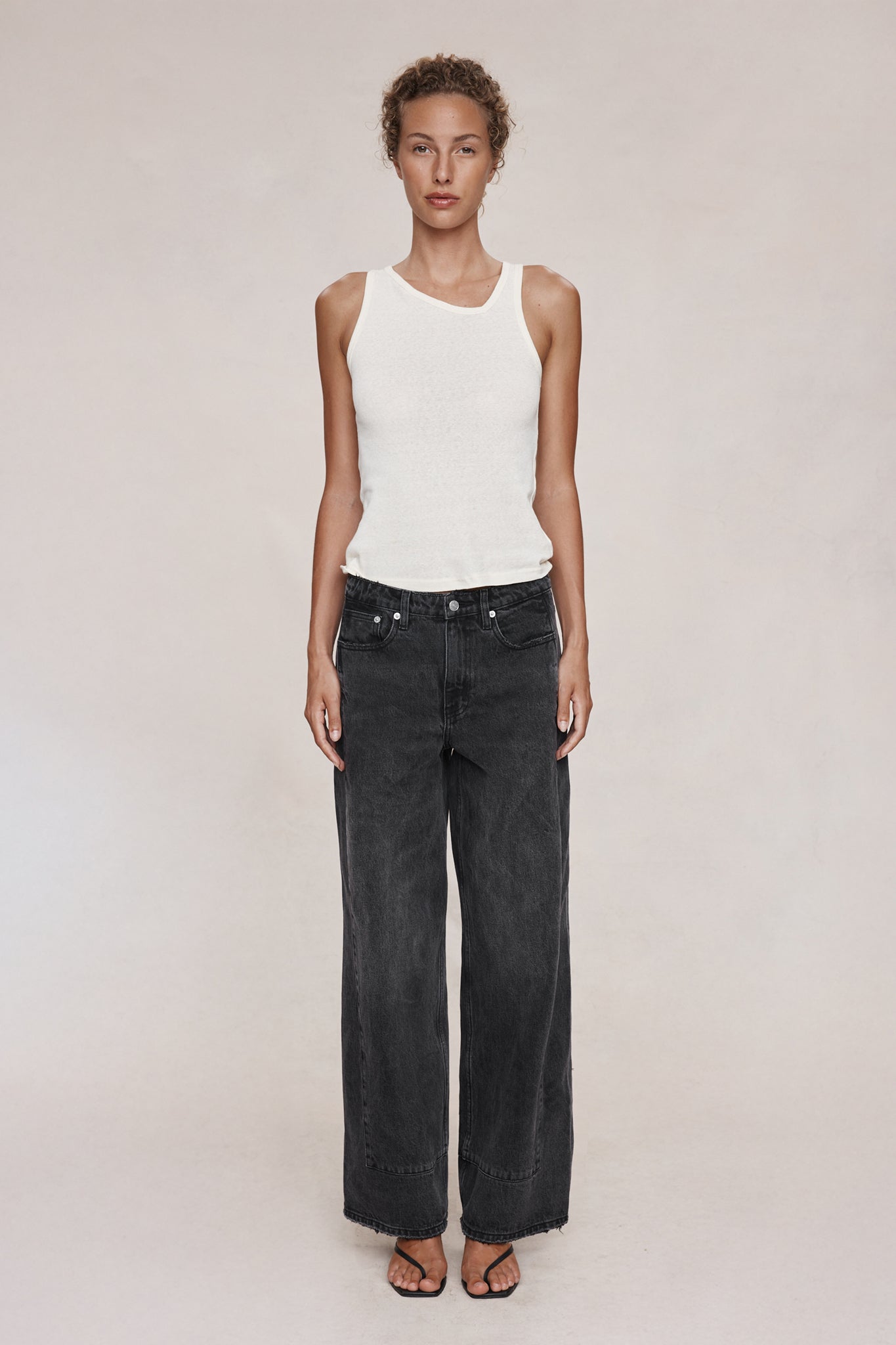 26SS BORDER JEAN - FADED BLACK