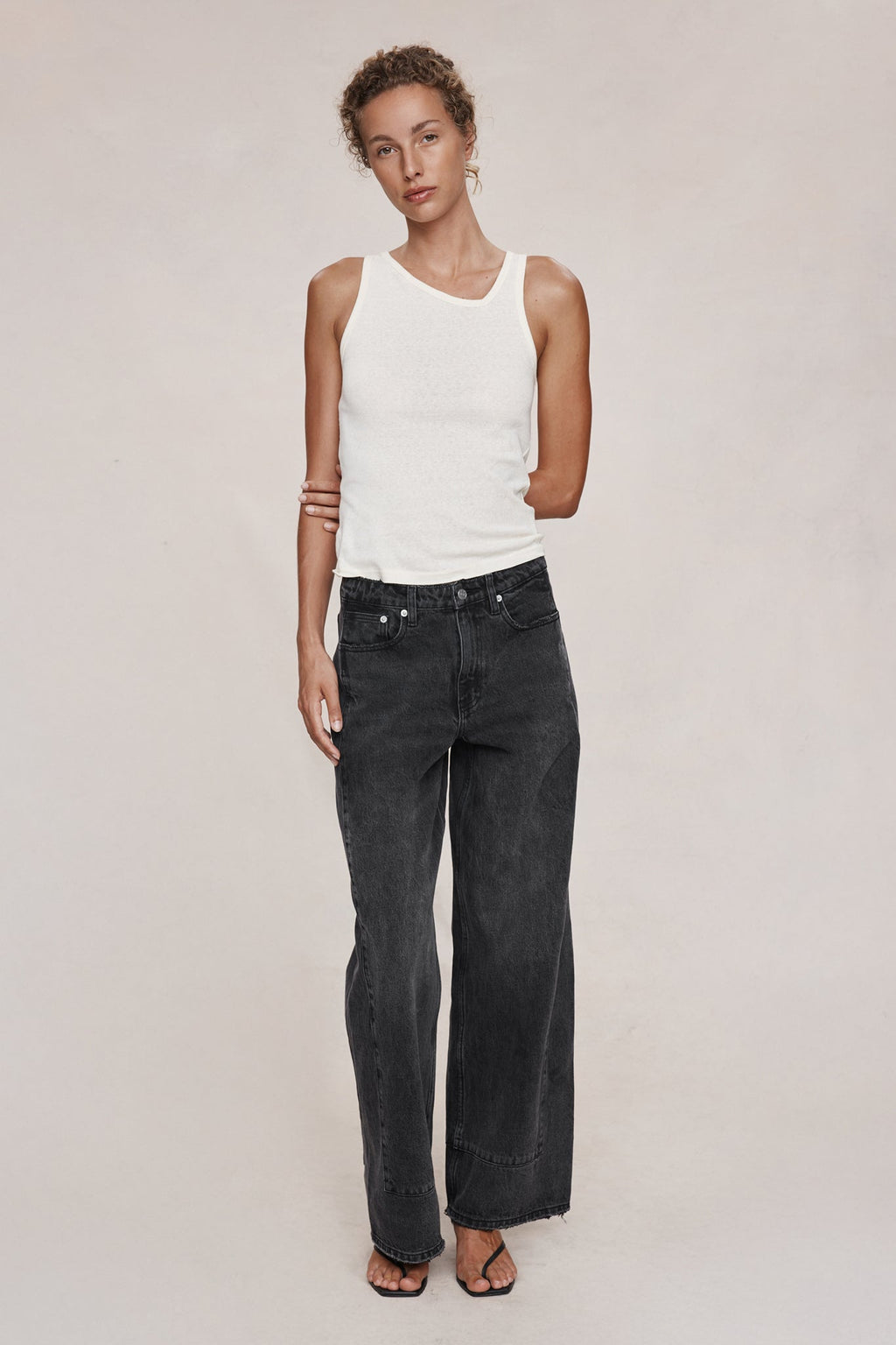 26SS BORDER JEAN - FADED BLACK