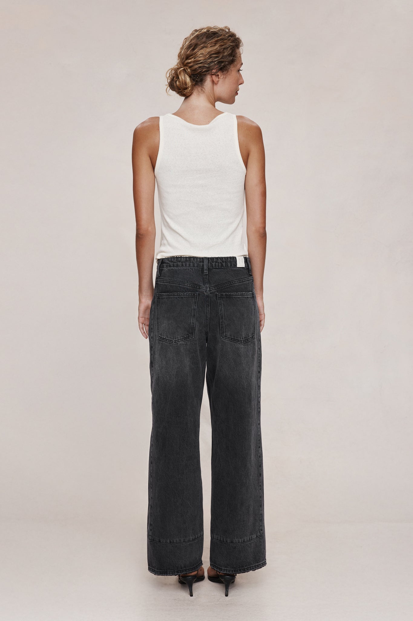 26SS BORDER JEAN - FADED BLACK