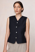 26SS CORRIN VEST - BLACK