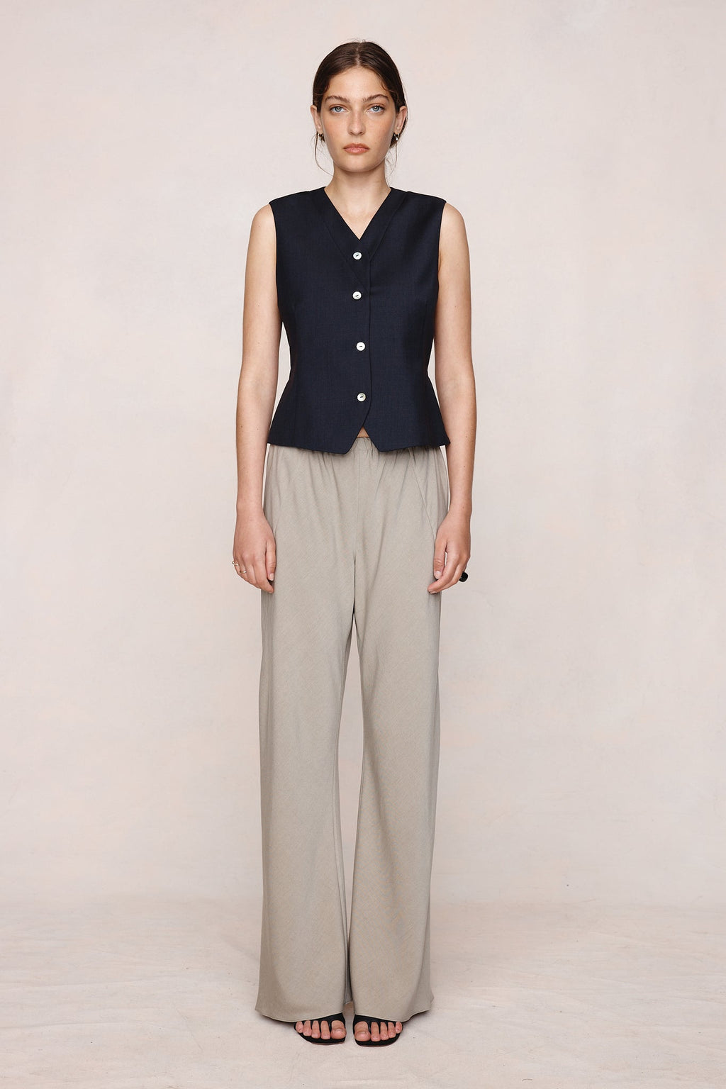 26SS CORRIN VEST - BLACK