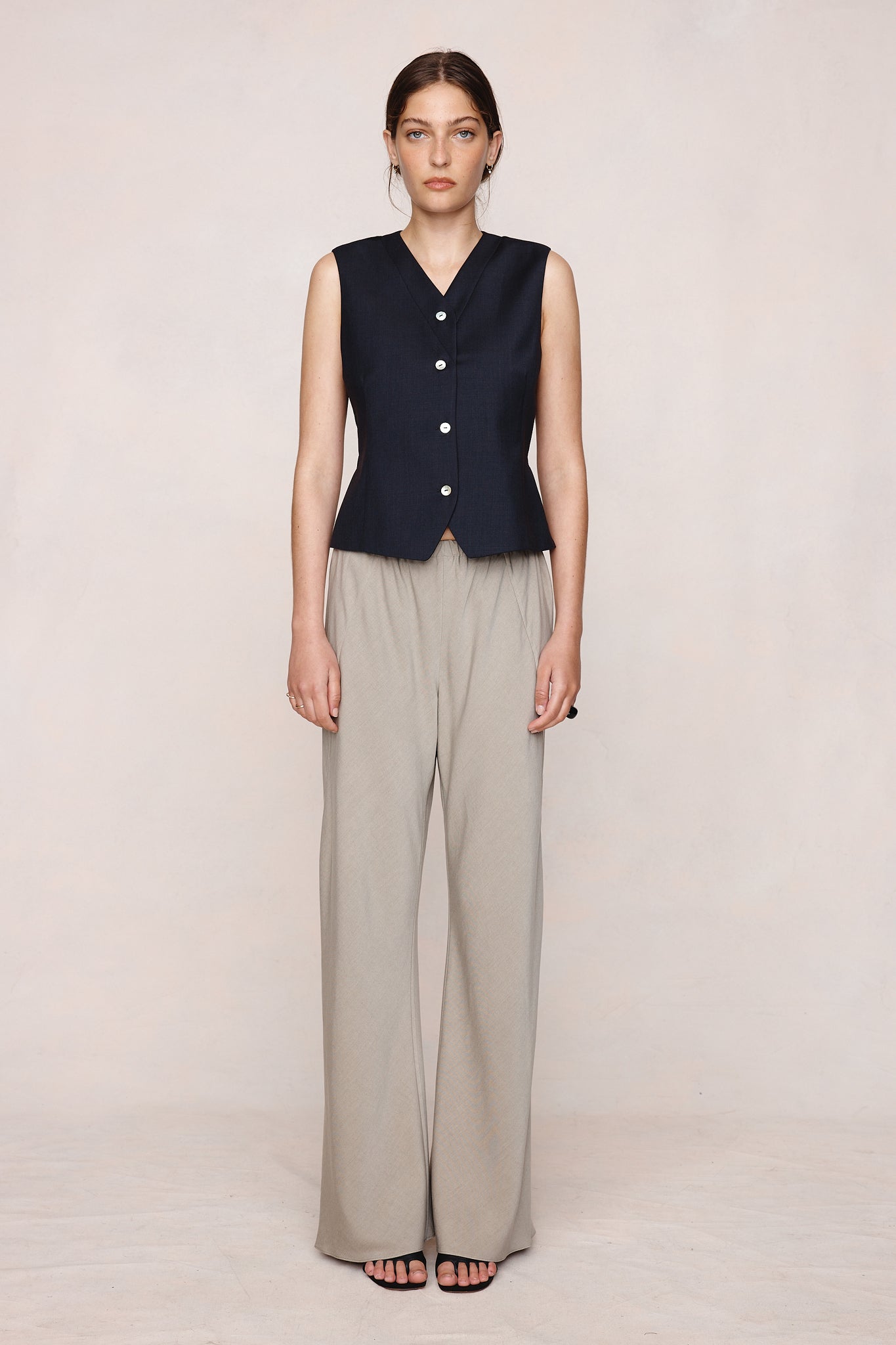 26SS CORRIN VEST - BLACK