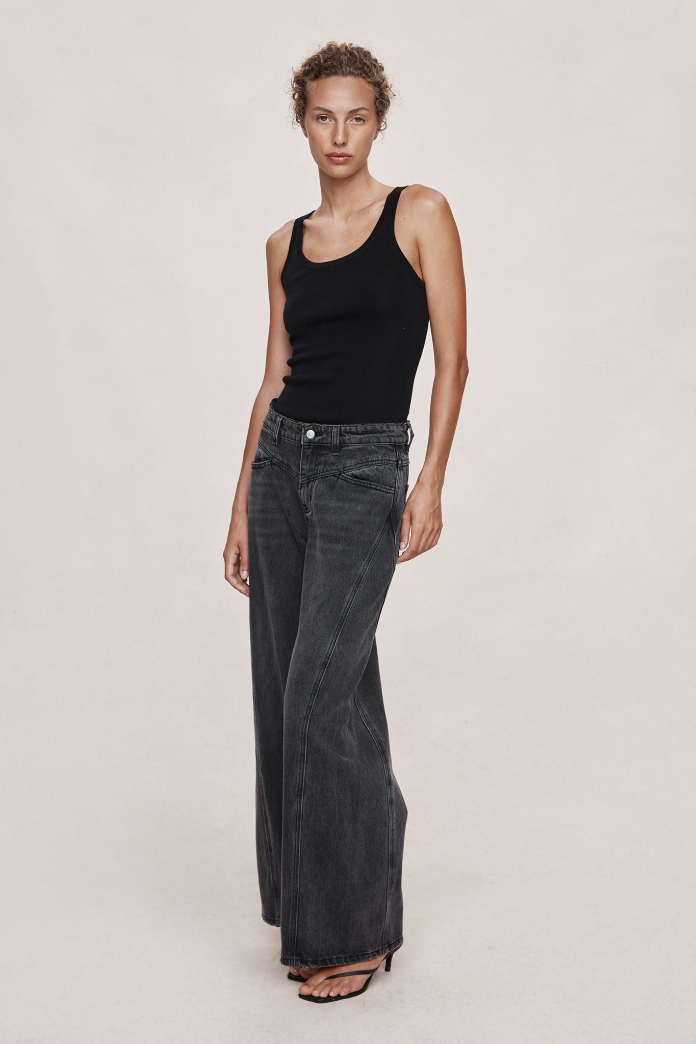 26SS CROSS STITCH JEAN - FADED BLACK