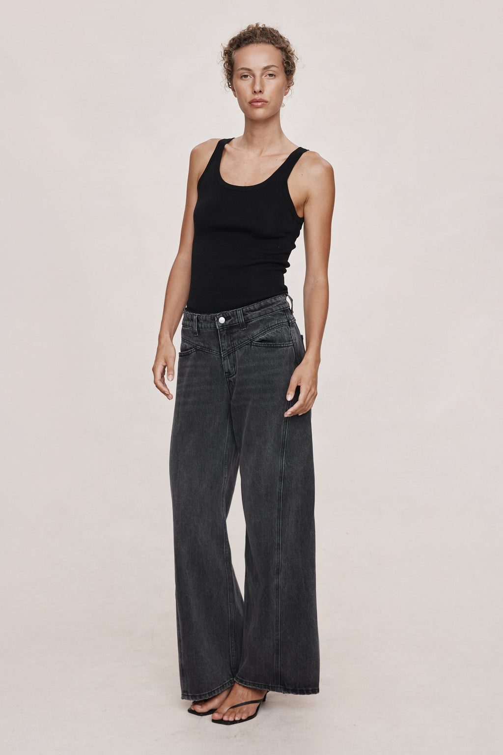 26SS CROSS STITCH JEAN - FADED BLACK