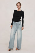 26SS CROSS STITCH JEAN - FADED BLUE