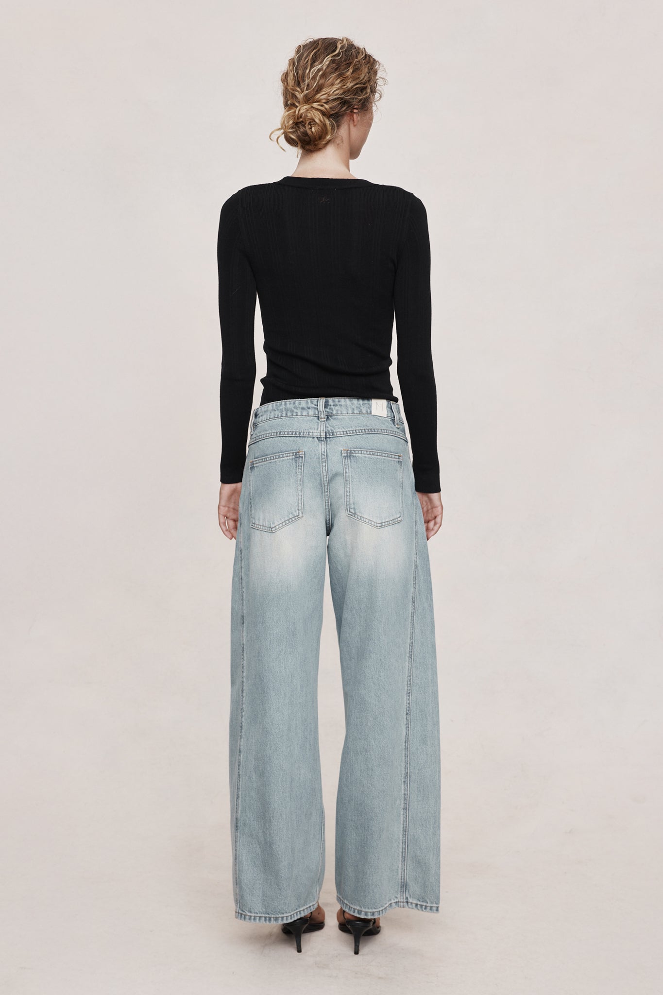 26SS CROSS STITCH JEAN - FADED BLUE