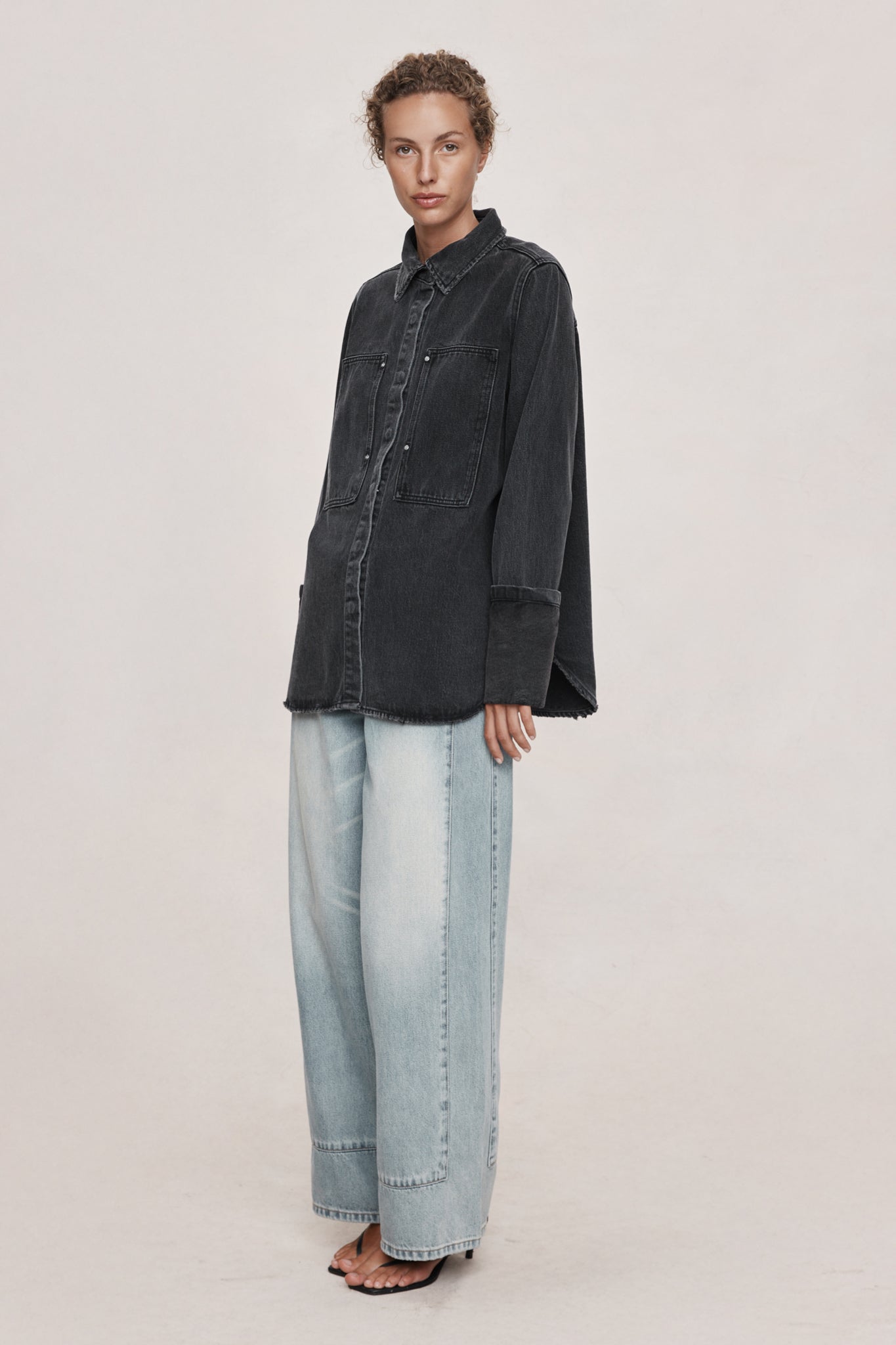 26SS CROSTA SHIRT - FADED BLACK