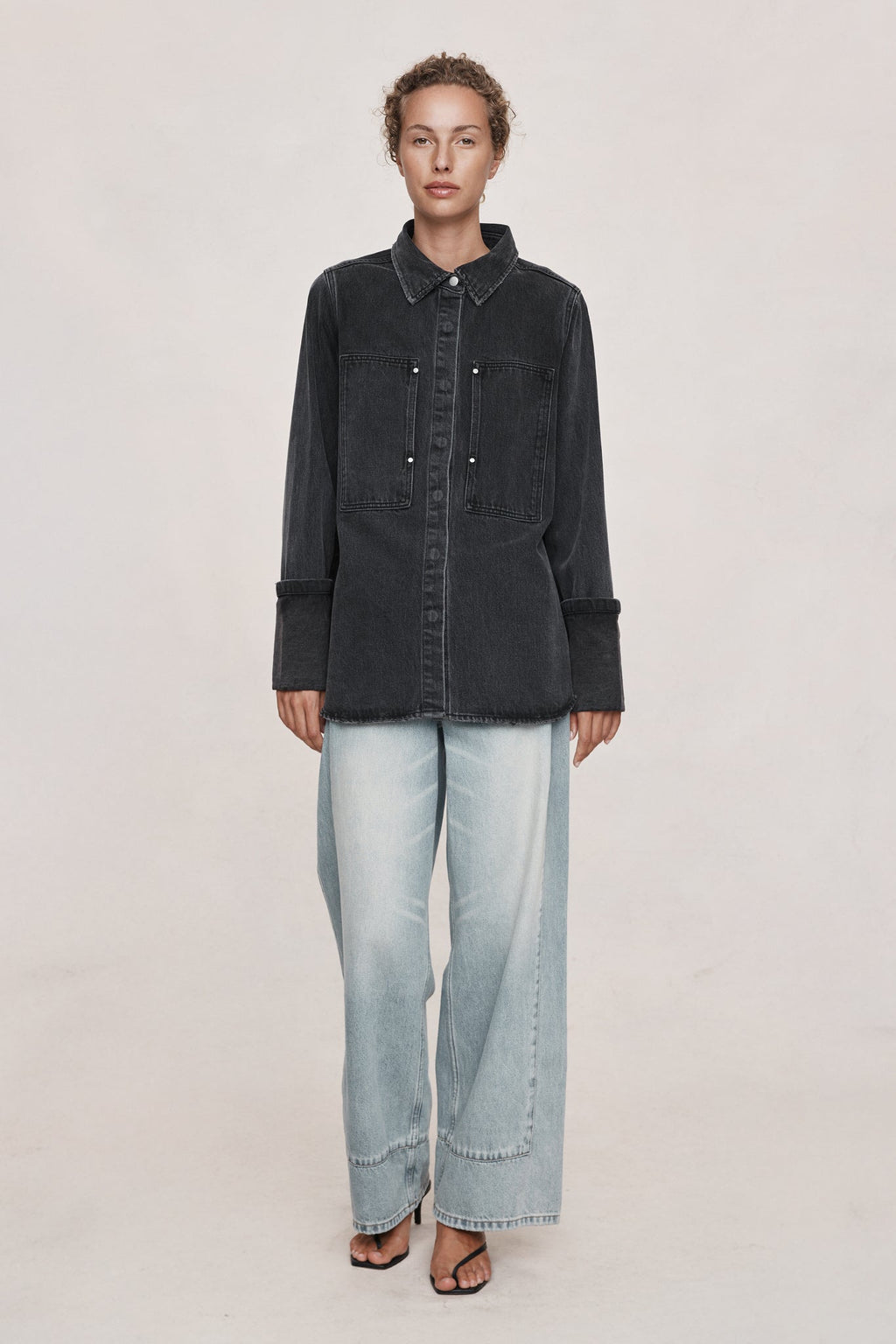 26SS CROSTA SHIRT - FADED BLACK