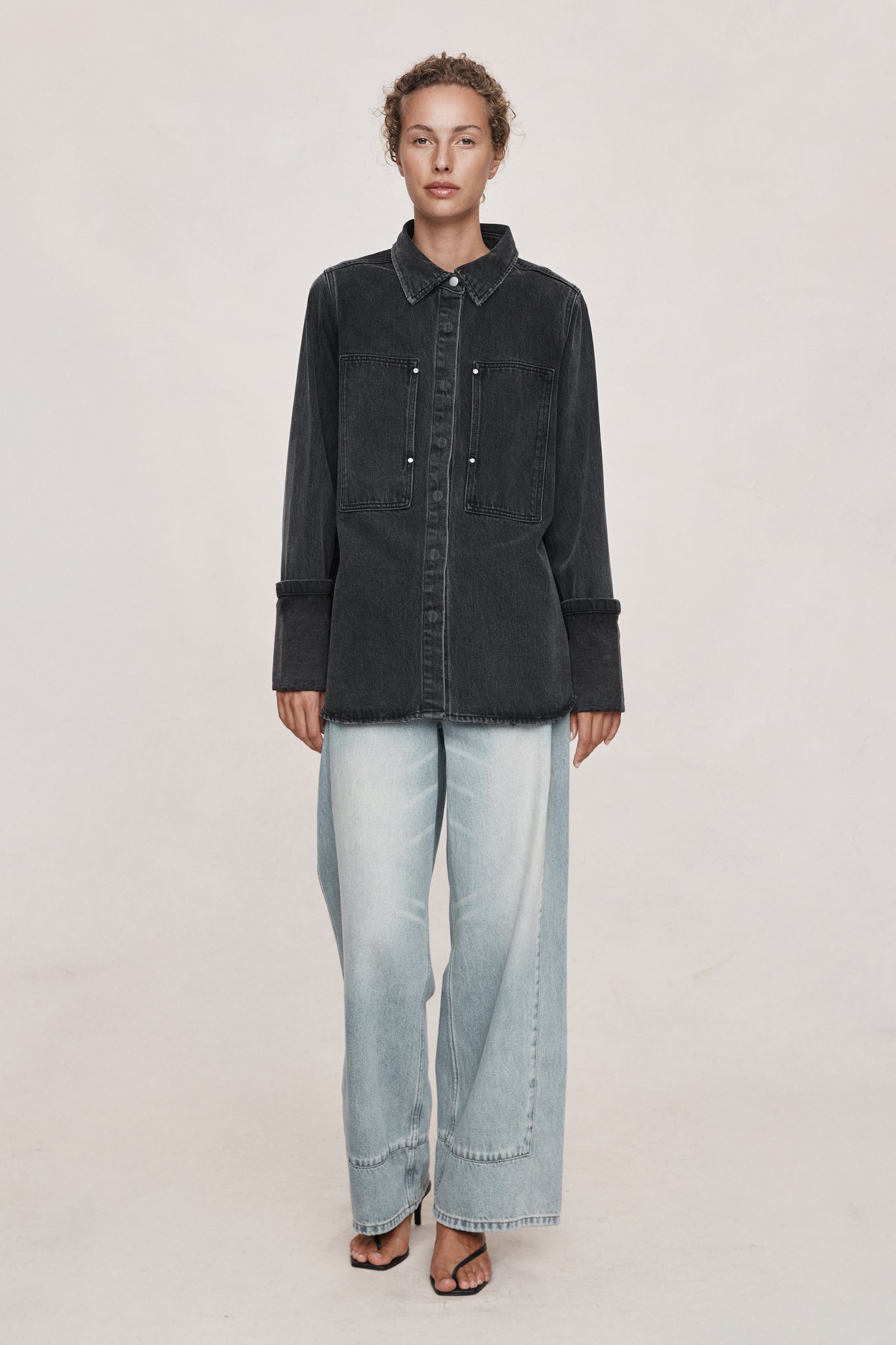 26SS CROSTA SHIRT - FADED BLACK