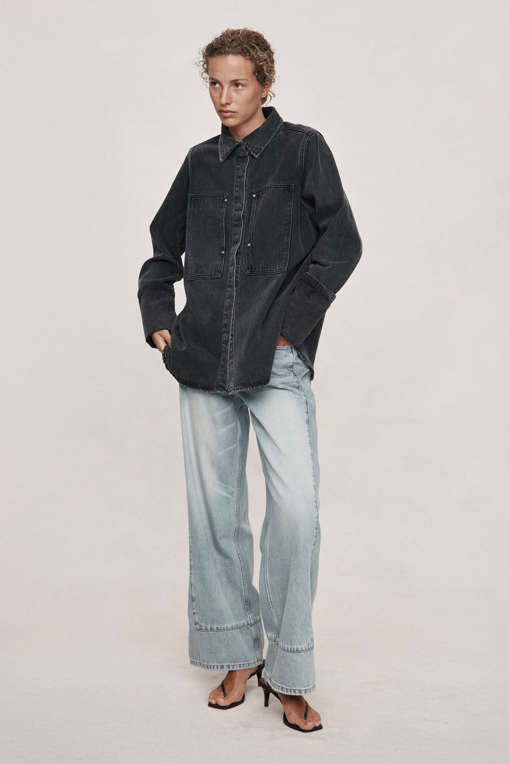 26SS CROSTA SHIRT - FADED BLACK
