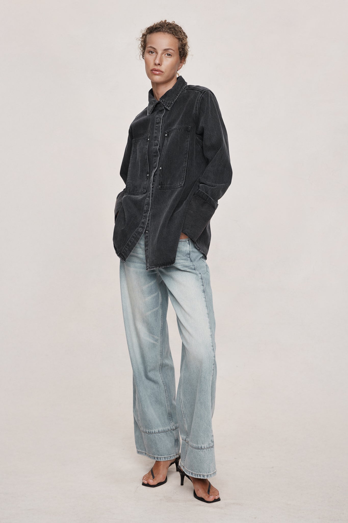 26SS CROSTA SHIRT - FADED BLACK