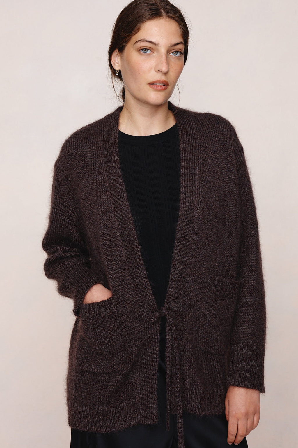 26SS DITA CARDIGAN - TAPENADE