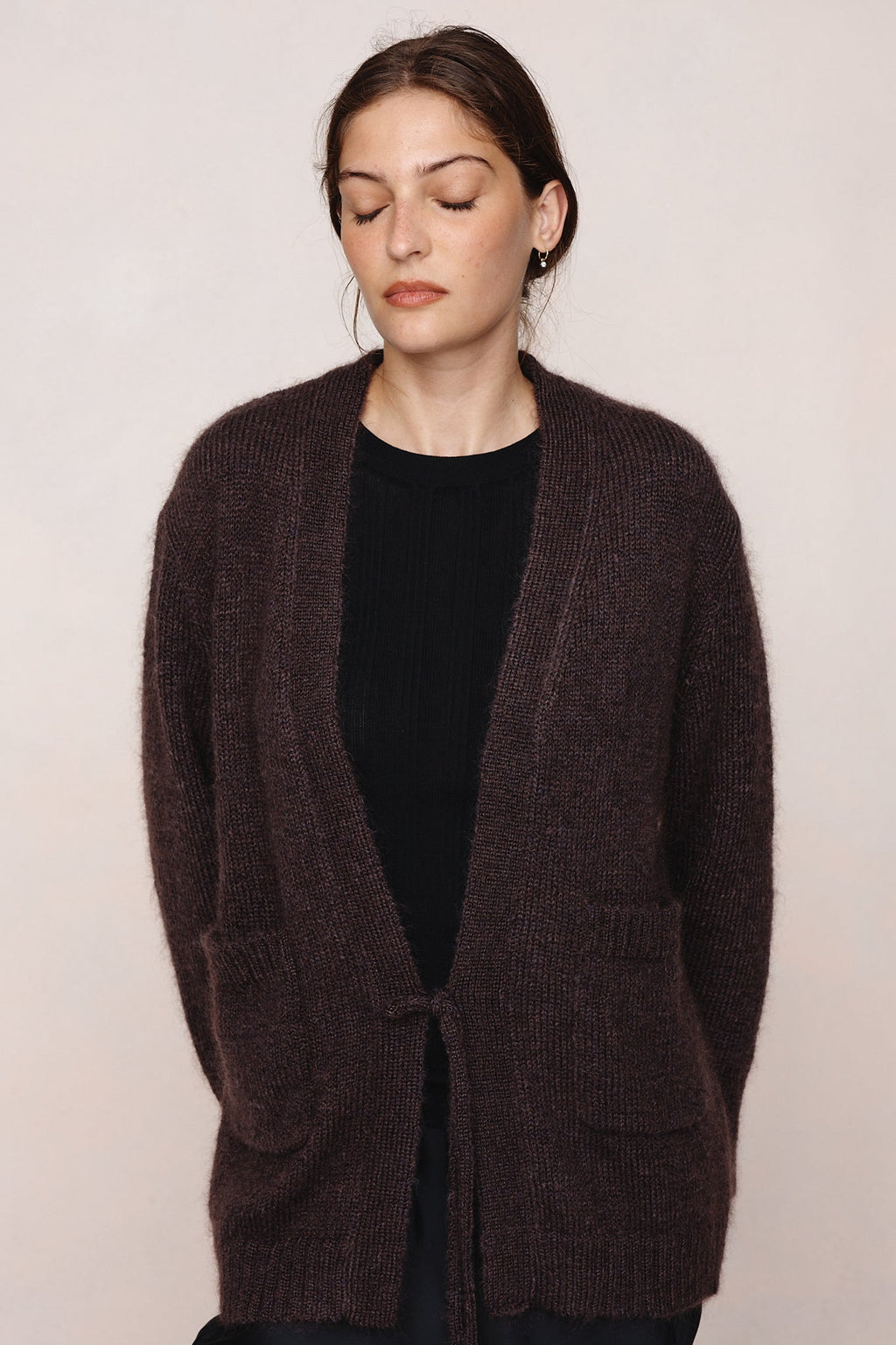 26SS DITA CARDIGAN - TAPENADE