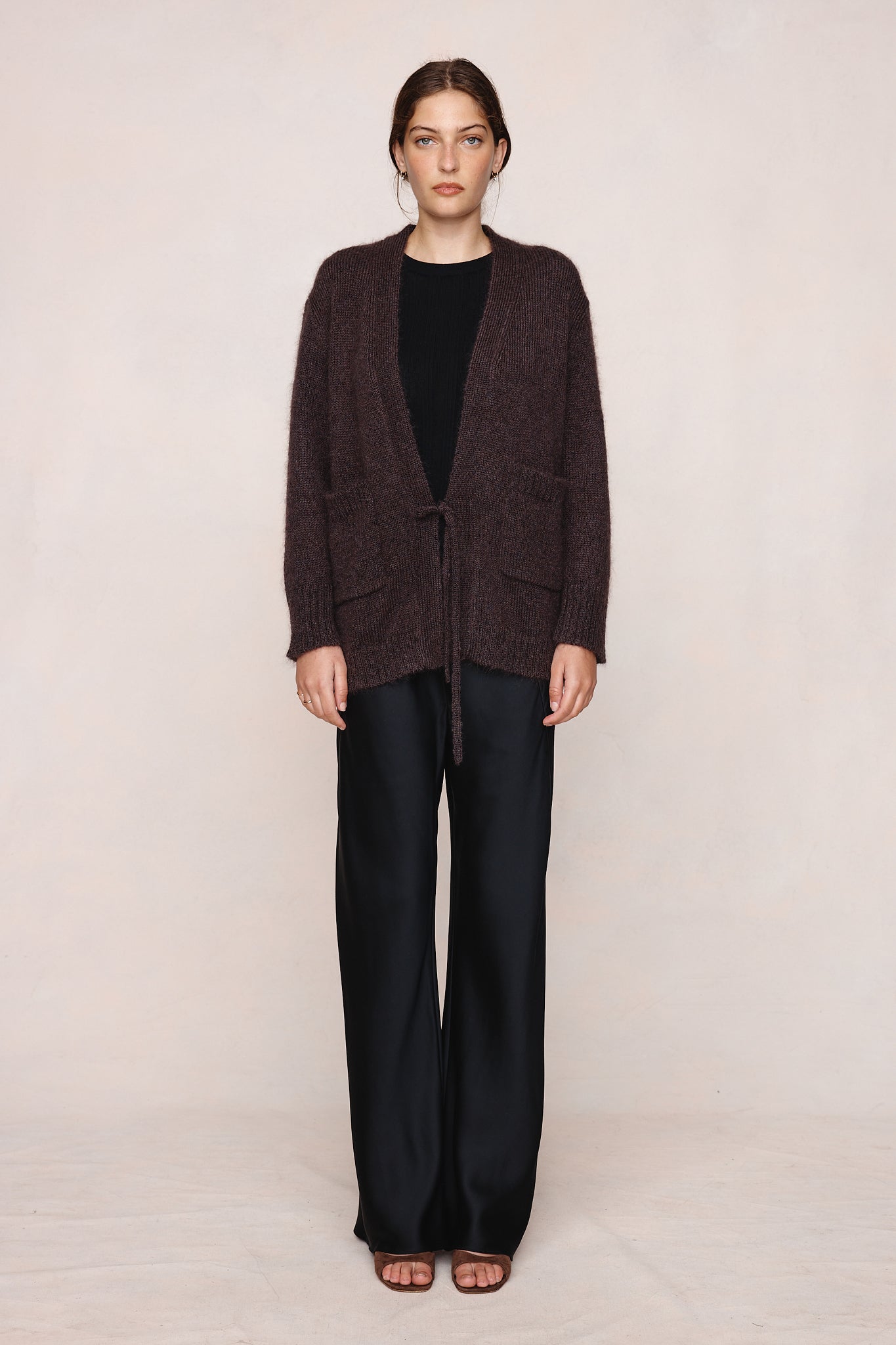 26SS DITA CARDIGAN - TAPENADE
