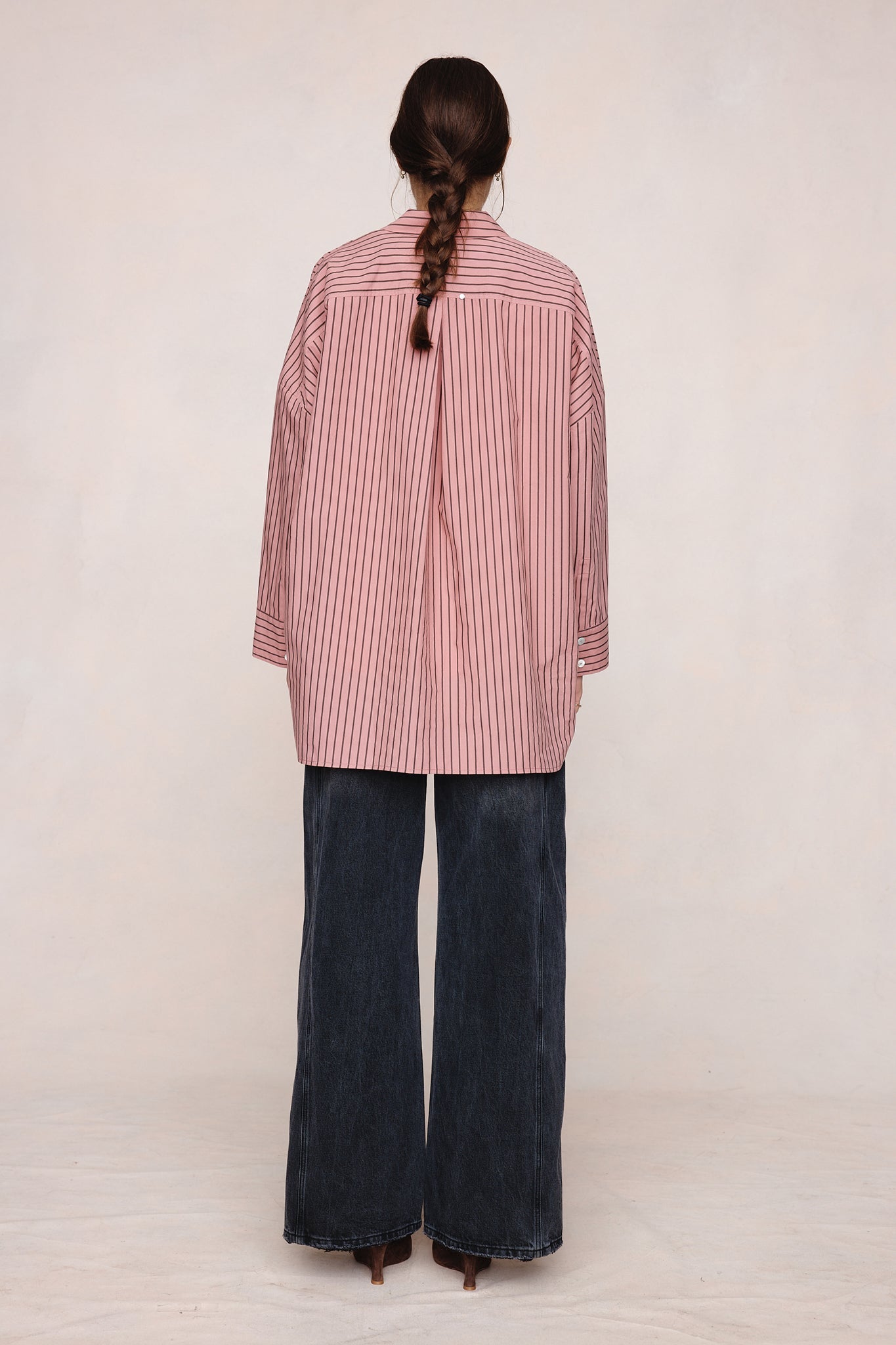 26SS EDIE SHIRT - ROSEWOOD STRIPE