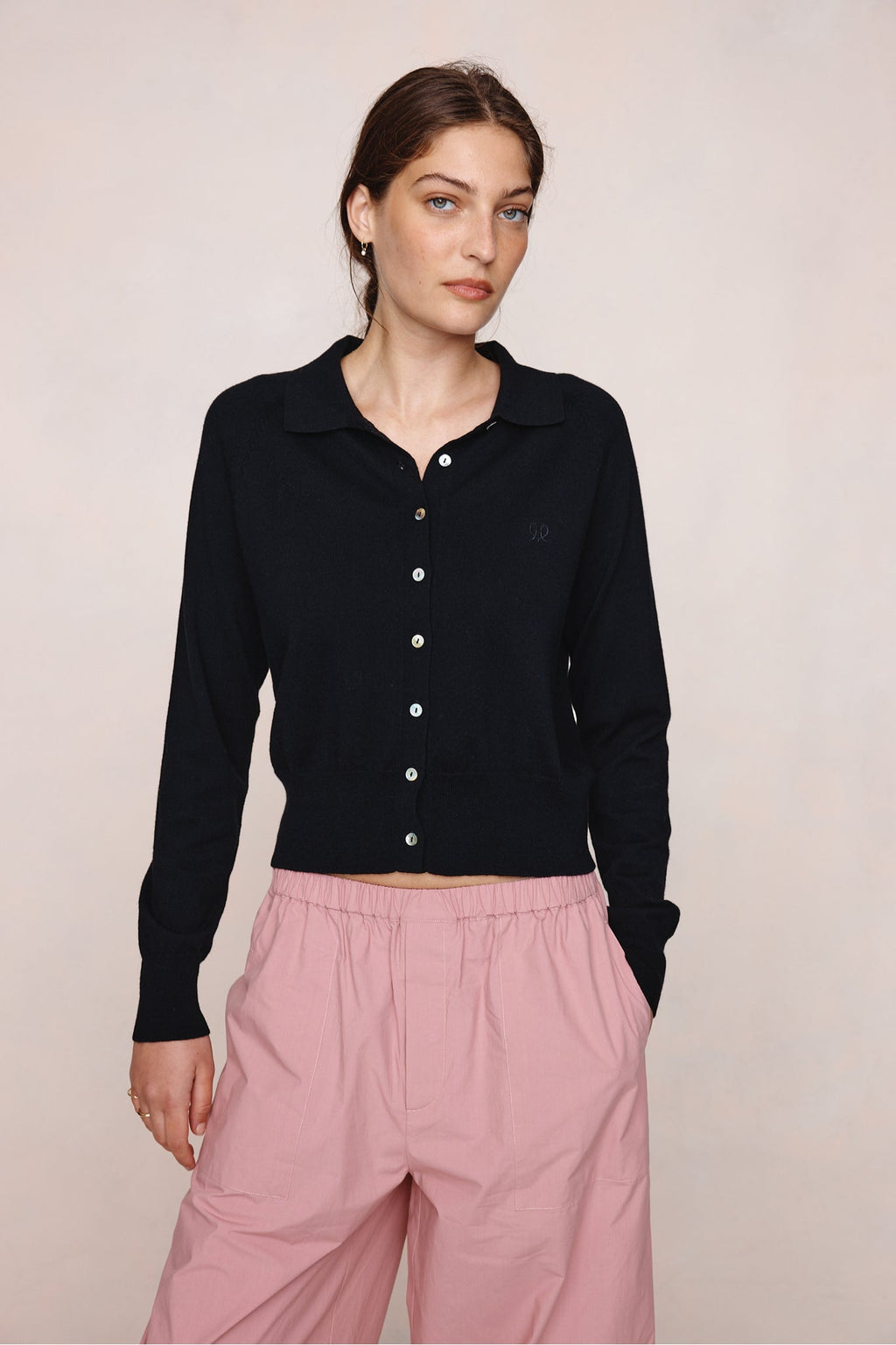 26SS FOUNDATIONS CARDIGAN - BLACK