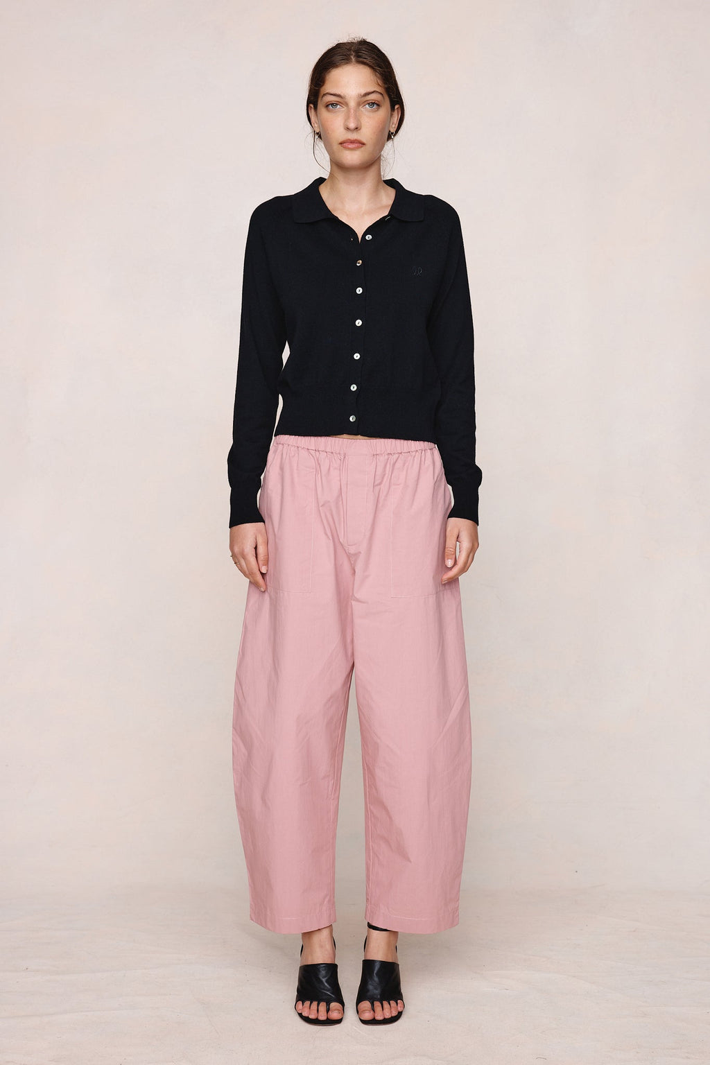 26SS FOUNDATIONS CARDIGAN - BLACK