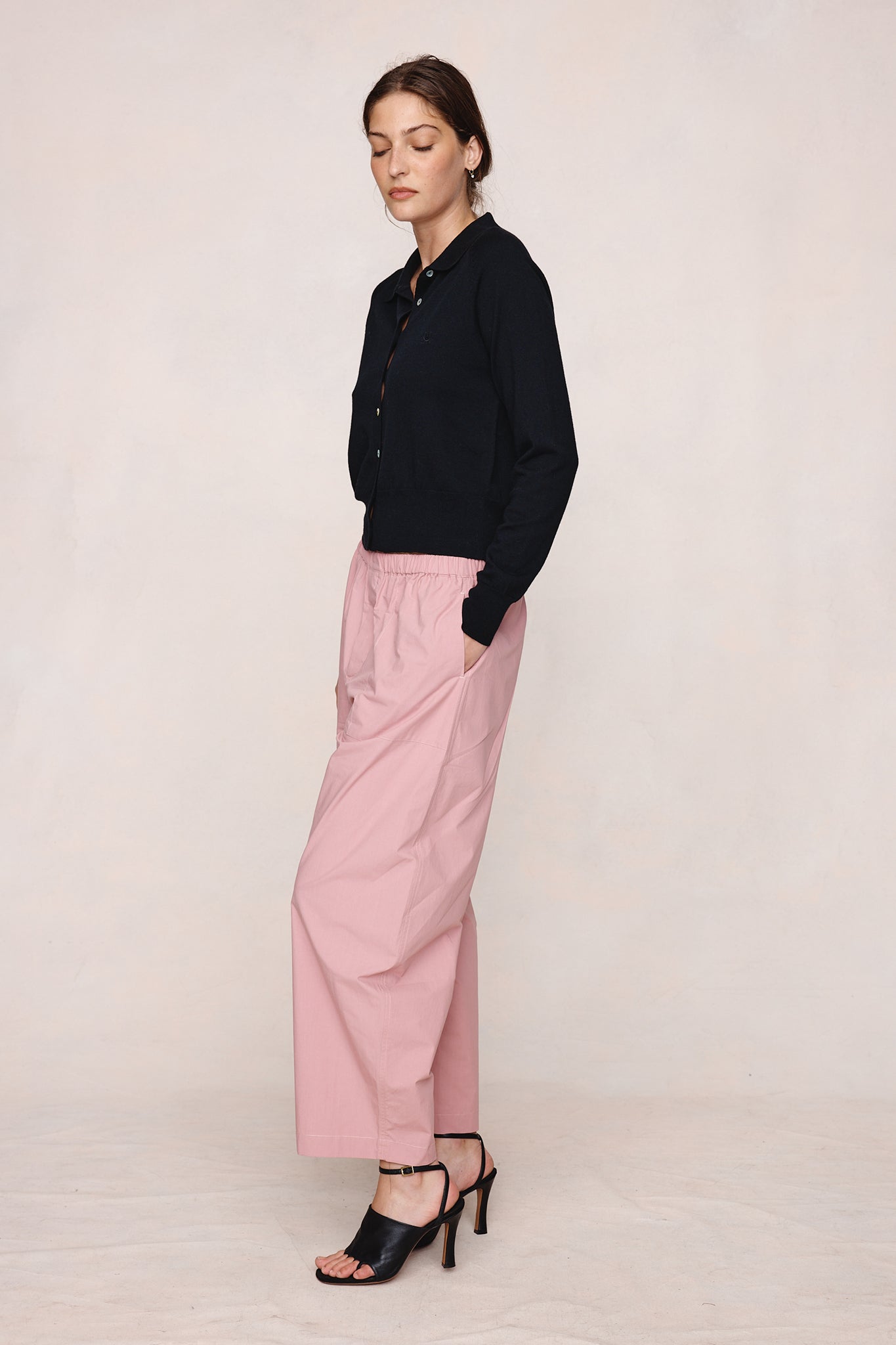 26SS FOUNDATIONS CARDIGAN - BLACK