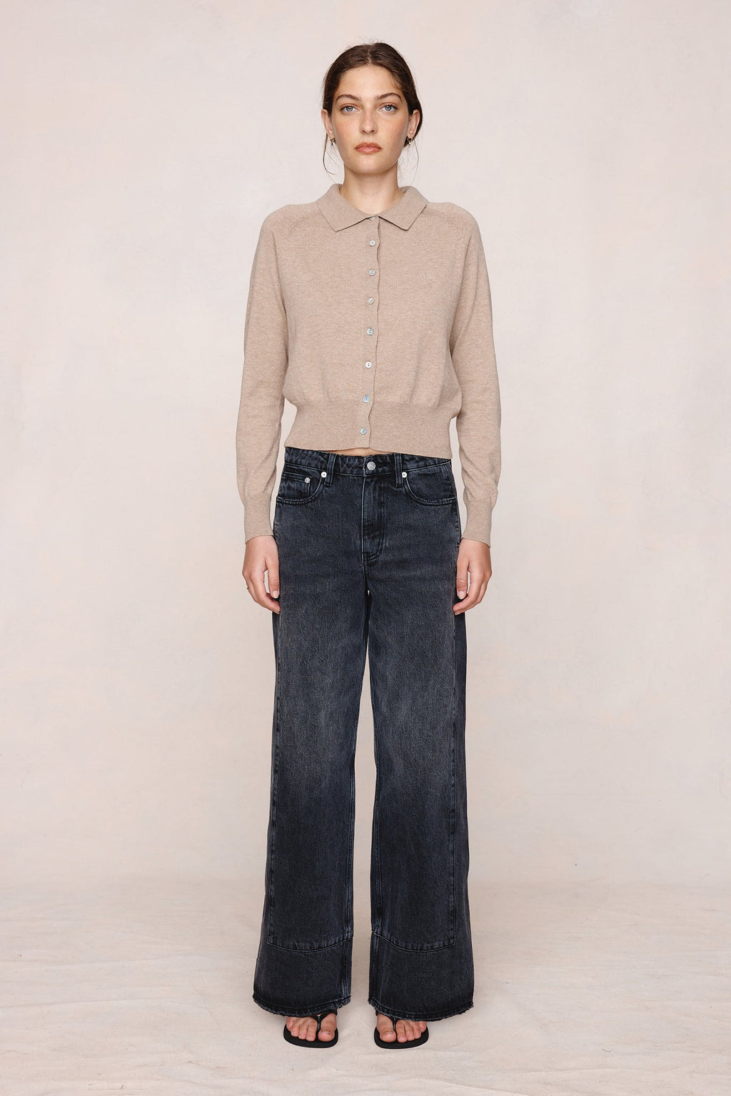 26SS FOUNDATIONS CARDIGAN - OATMEAL