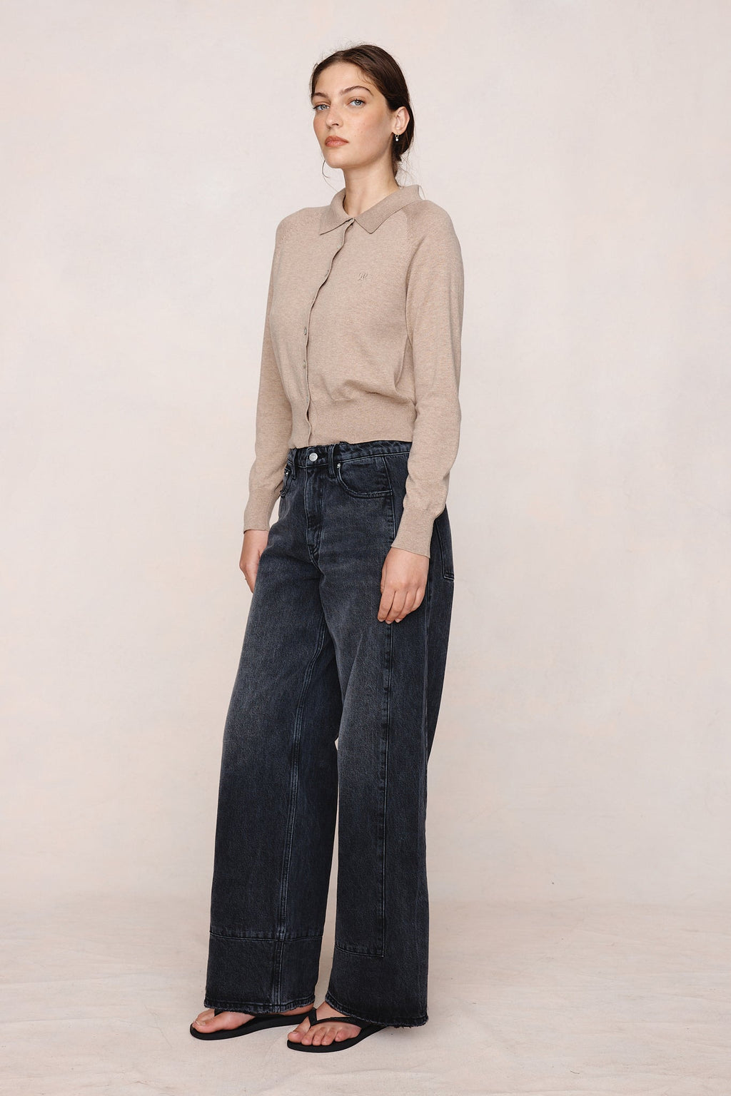 26SS FOUNDATIONS CARDIGAN - OATMEAL