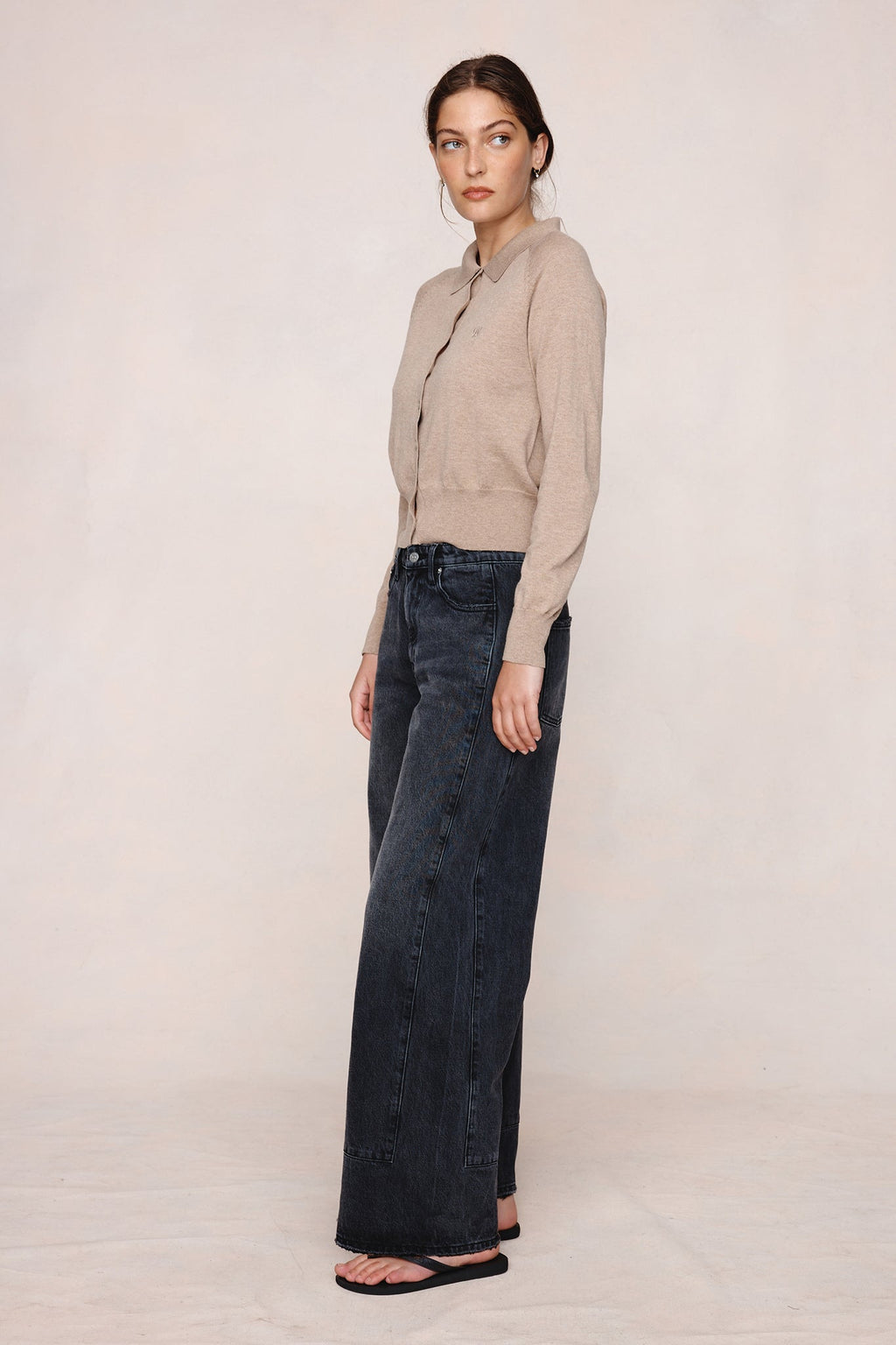 26SS FOUNDATIONS CARDIGAN - OATMEAL