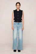 26SS FRANNIE VEST - BLACK