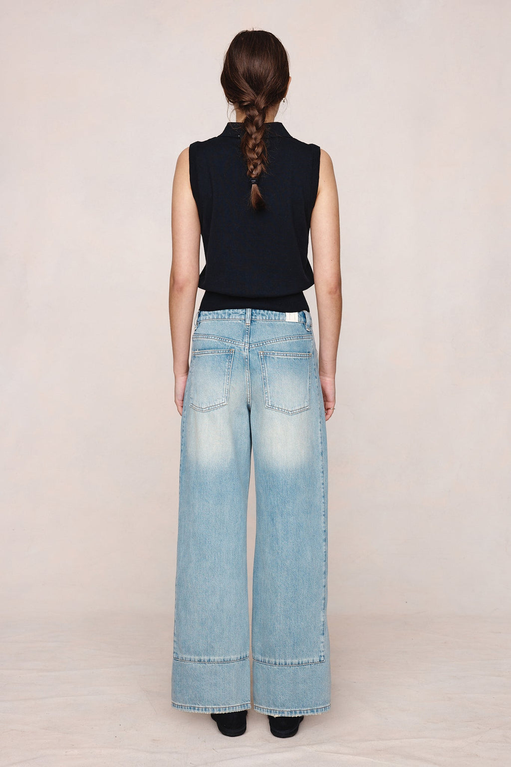 26SS FRANNIE VEST - BLACK