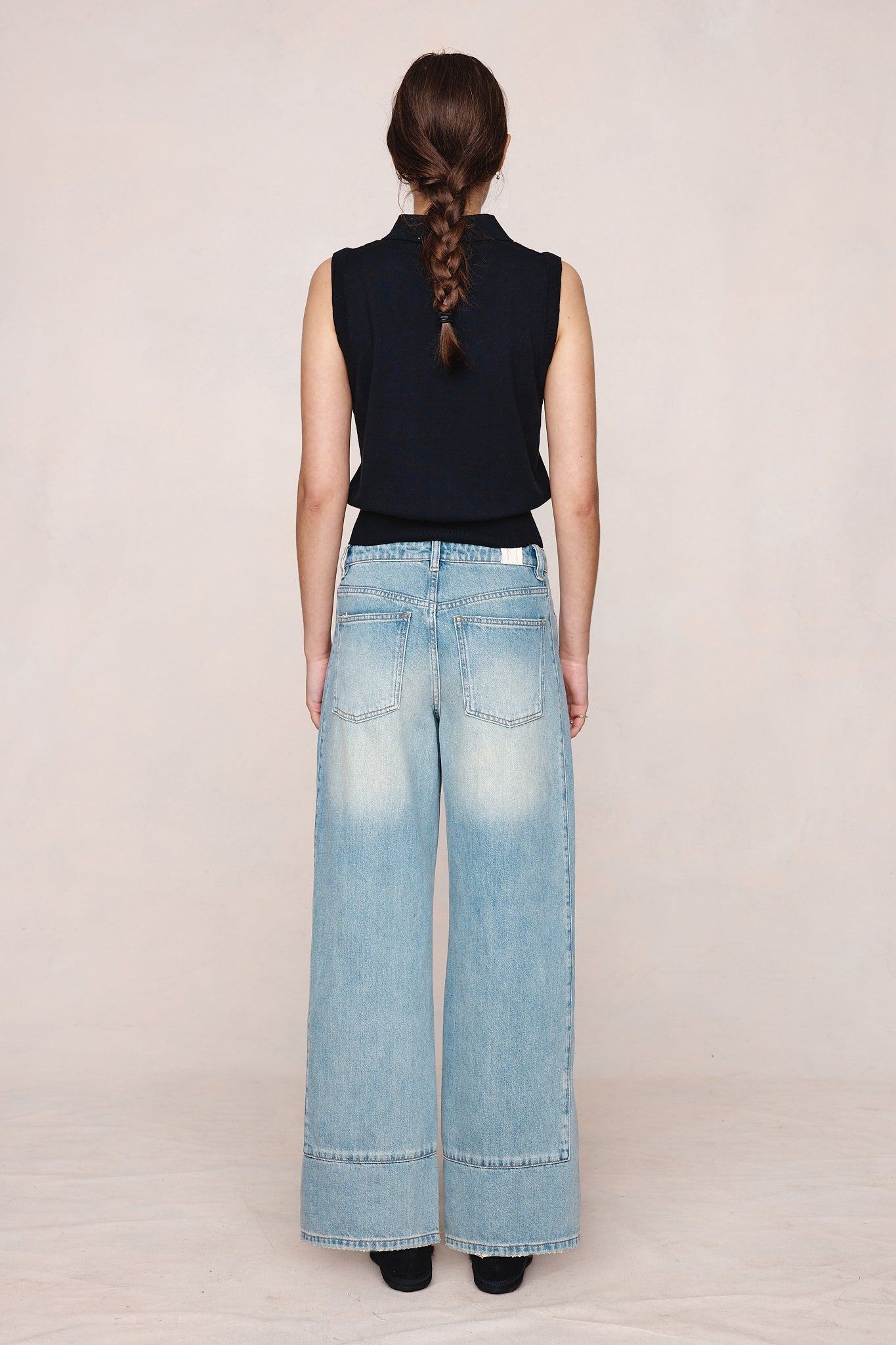 26SS FRANNIE VEST - BLACK