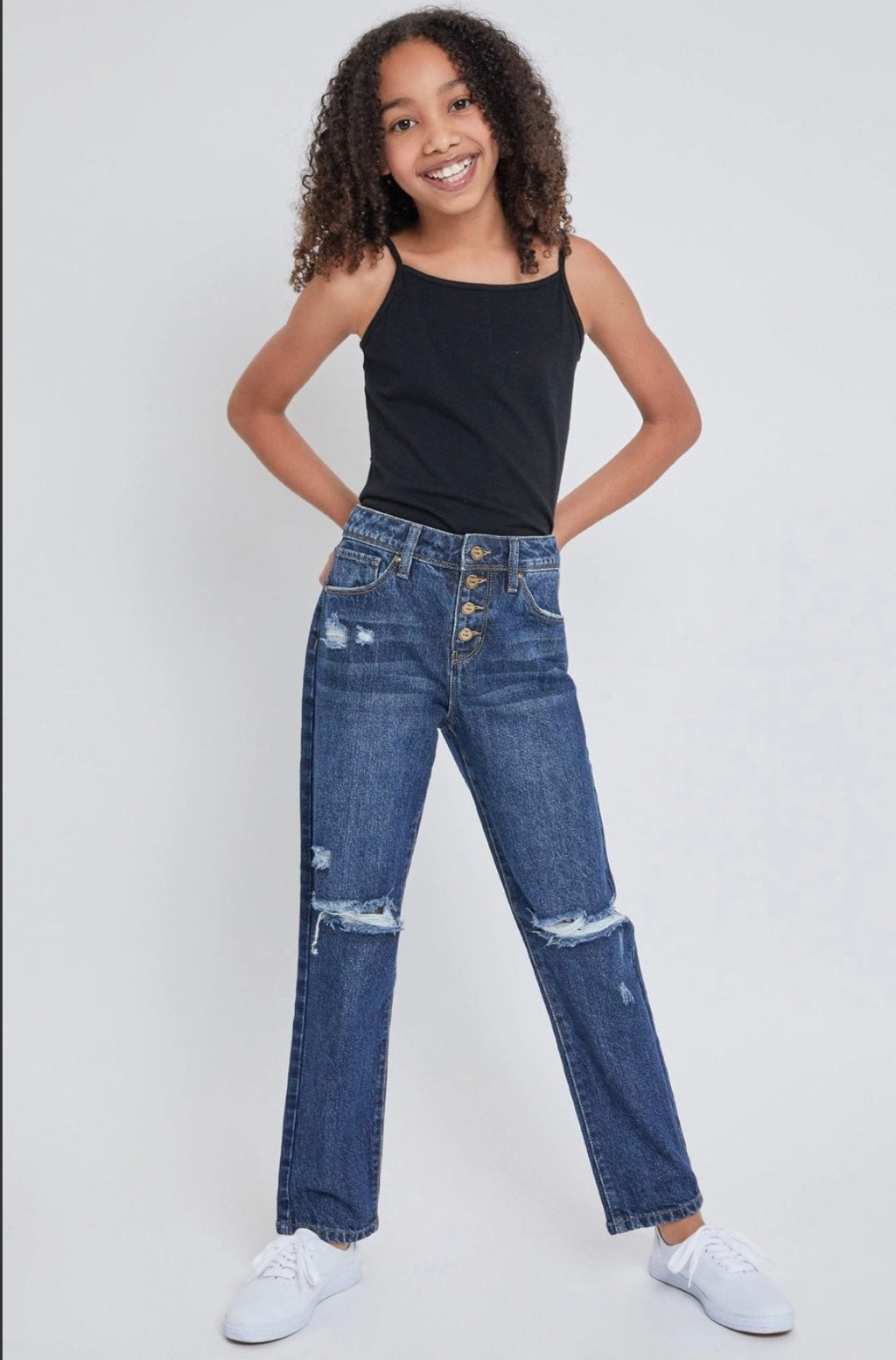 26SS Kids Button Denim Jeans
