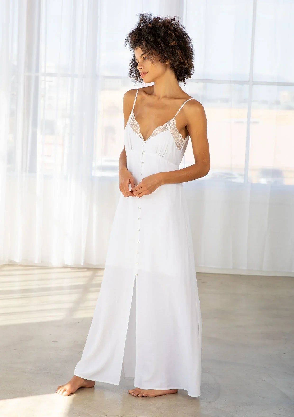 26SS Women boho slip maxi dress