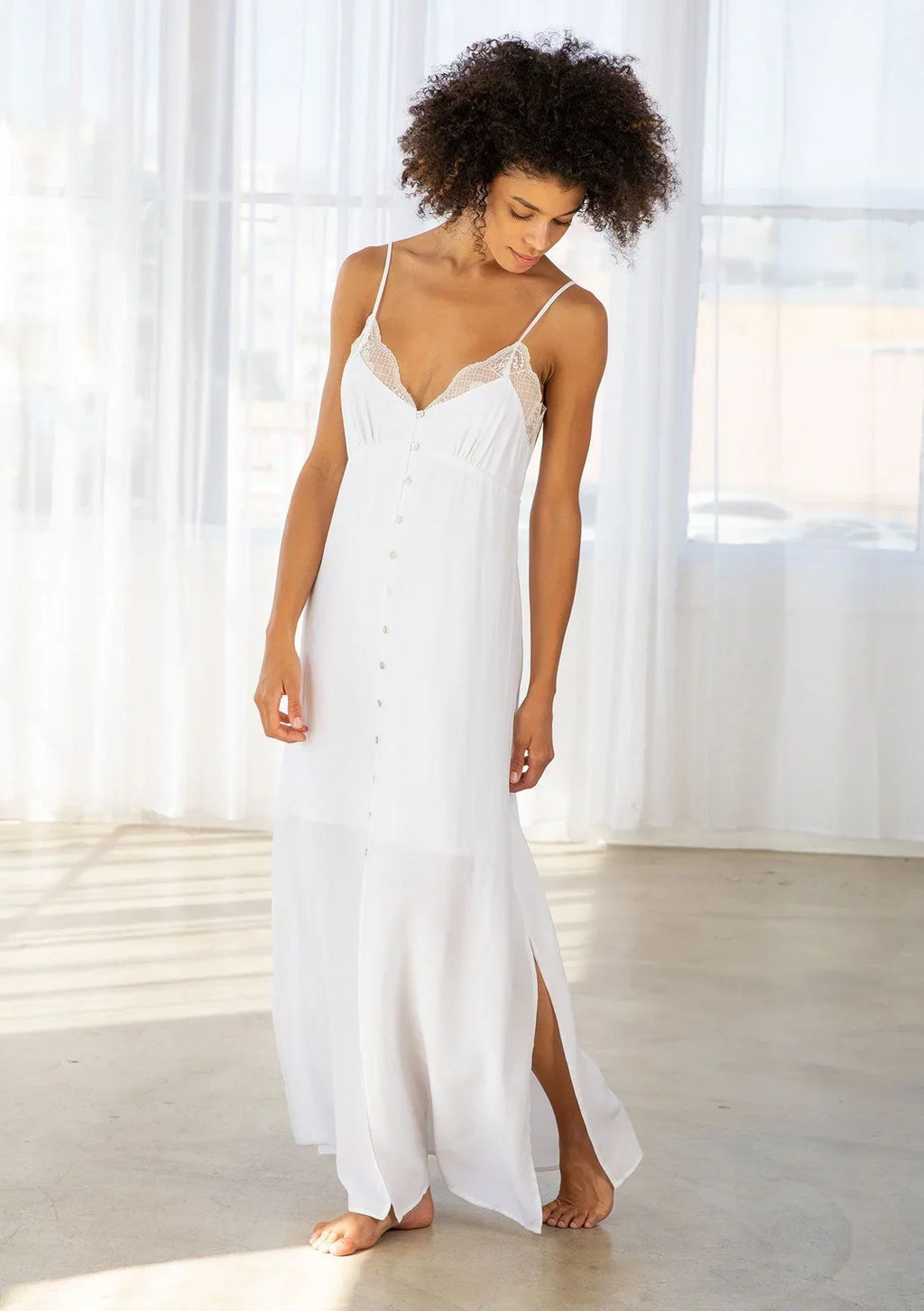 26SS Women boho slip maxi dress