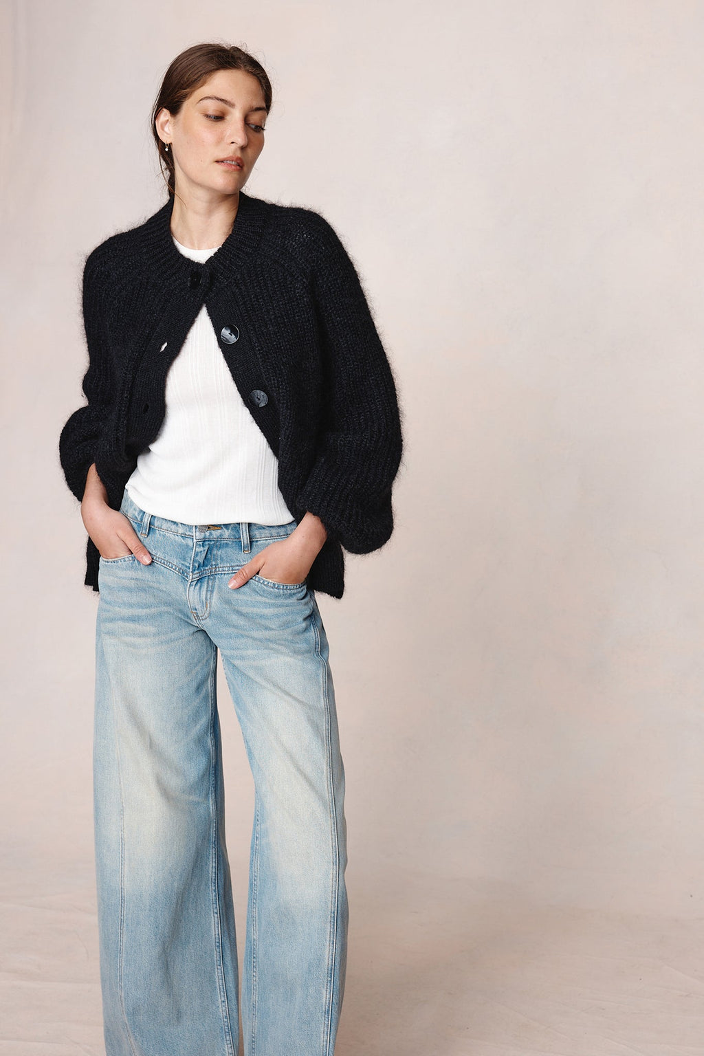 26SS JASPER CARDIGAN - BLACK
