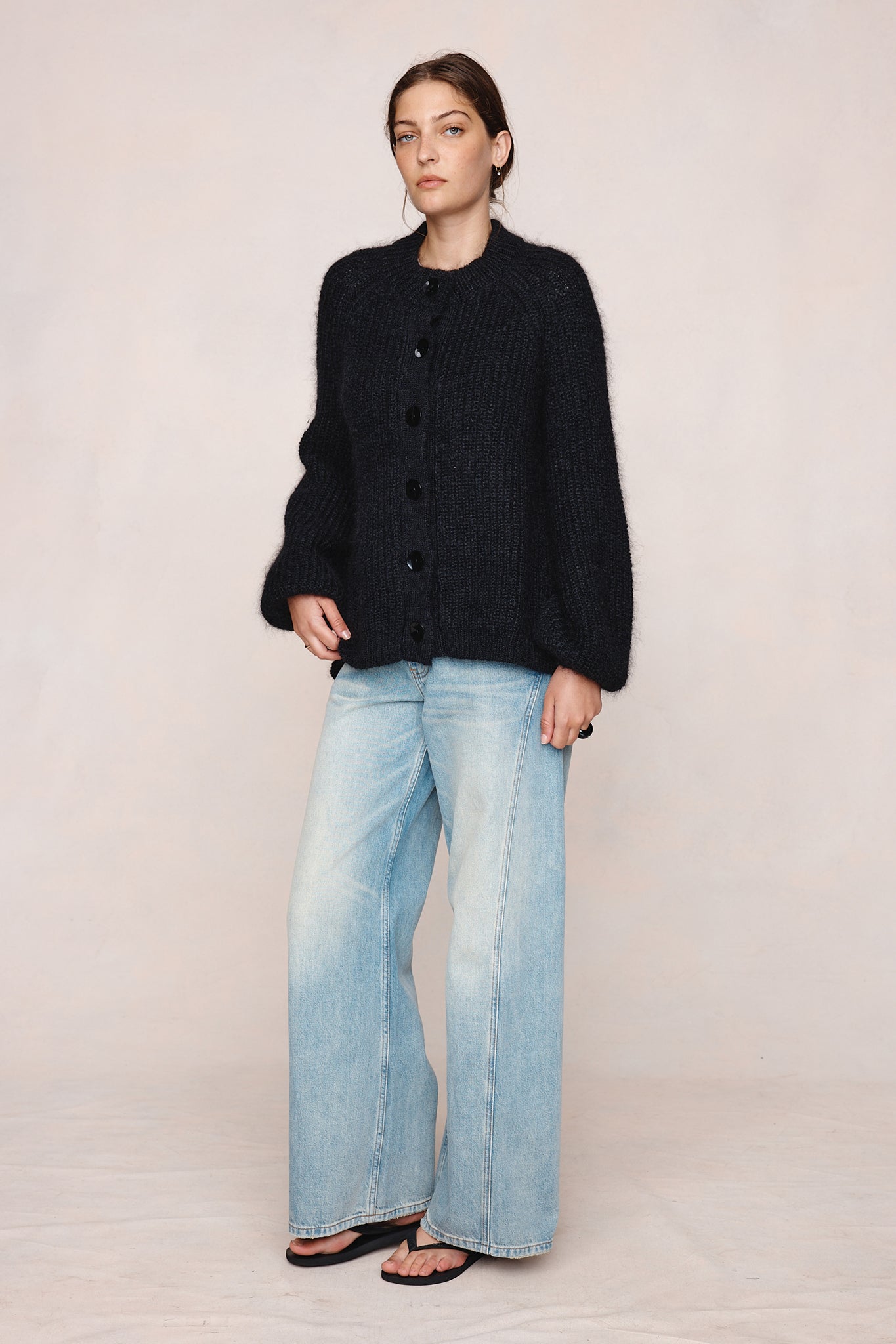 26SS JASPER CARDIGAN - BLACK