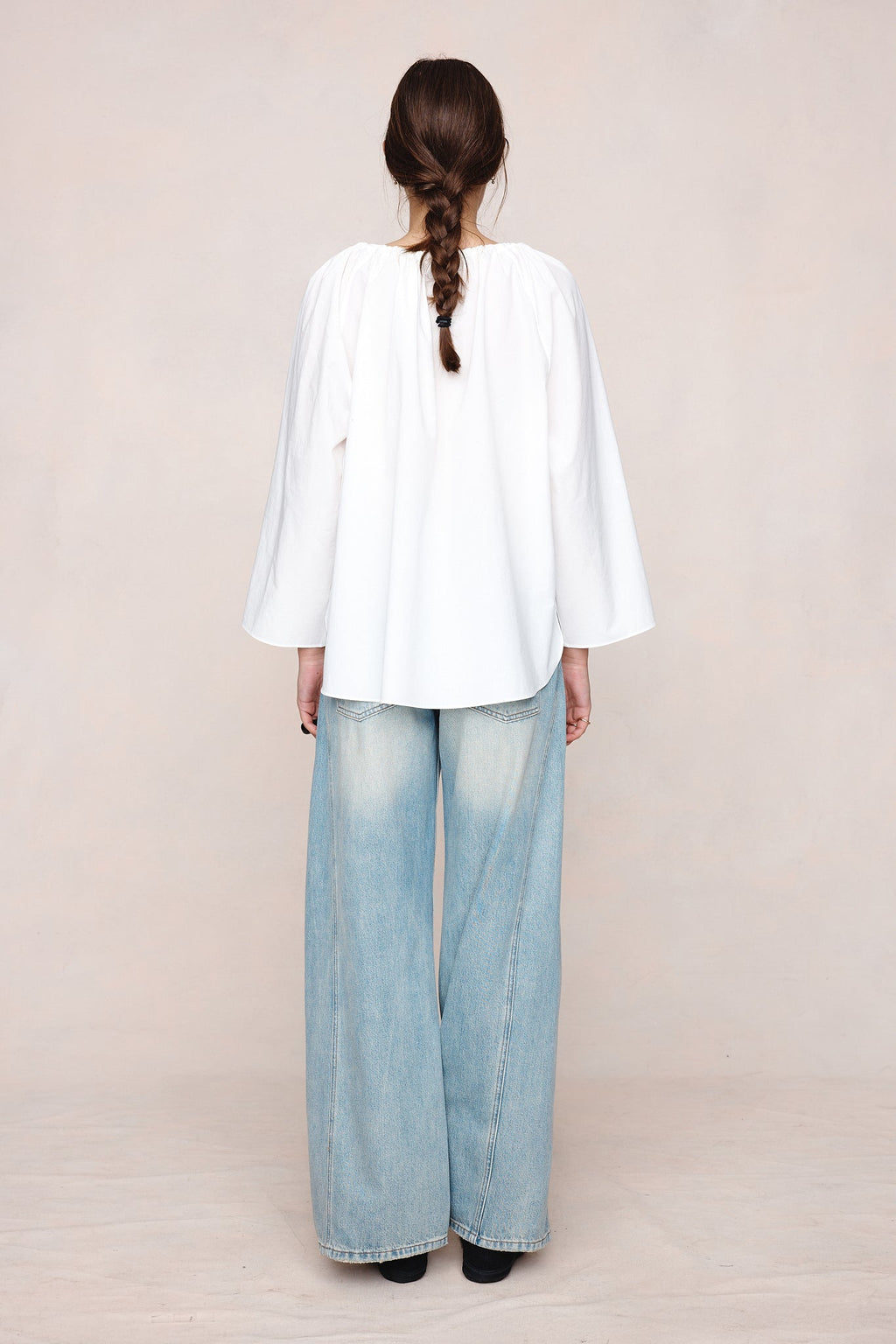 26SS KASIA TOP - IVORY COTTON