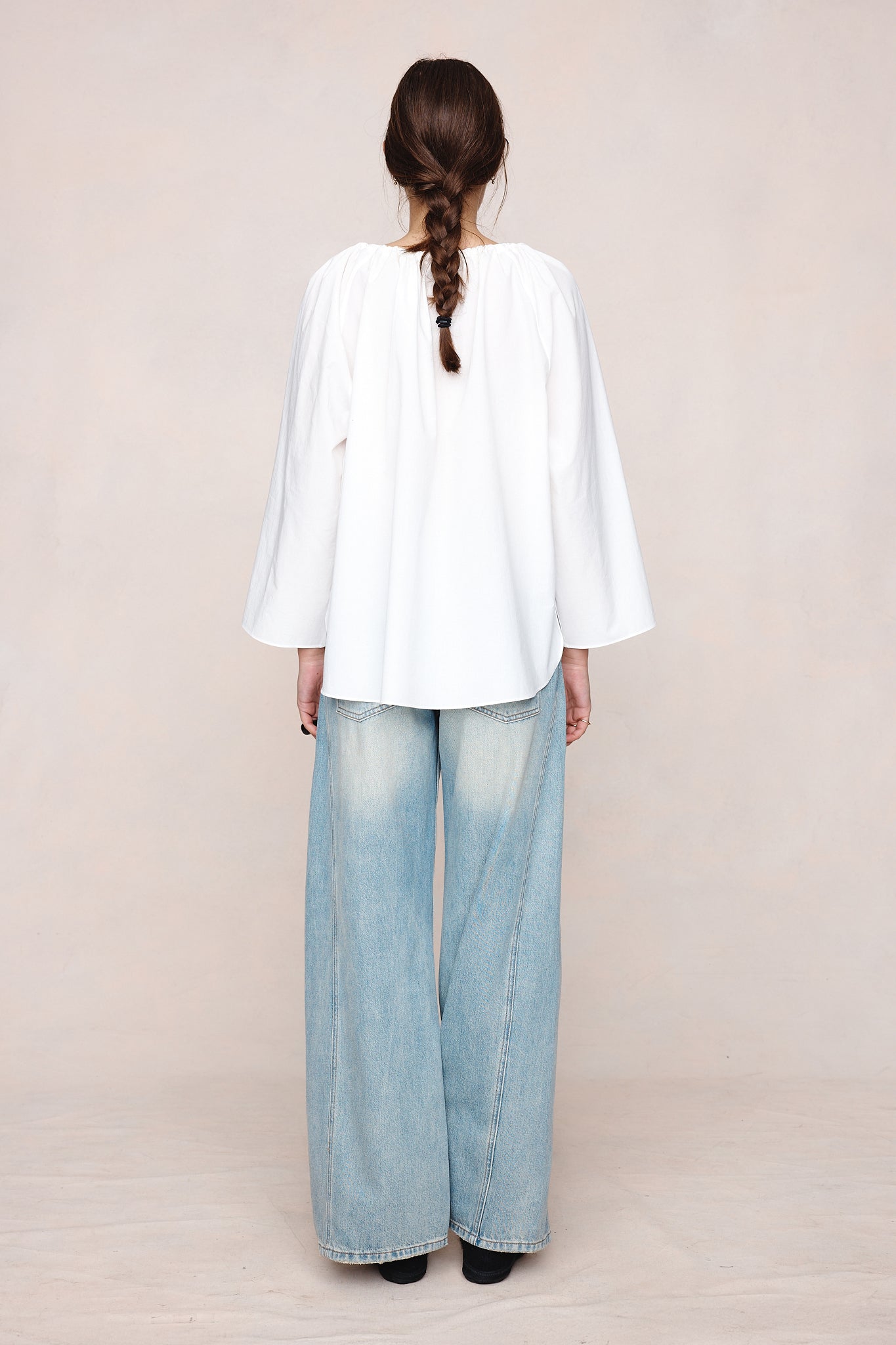 26SS KASIA TOP - IVORY COTTON