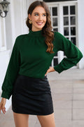 26SS Forest Green Keyhole shirt