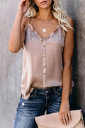 26SS Metallic dusty rose tank