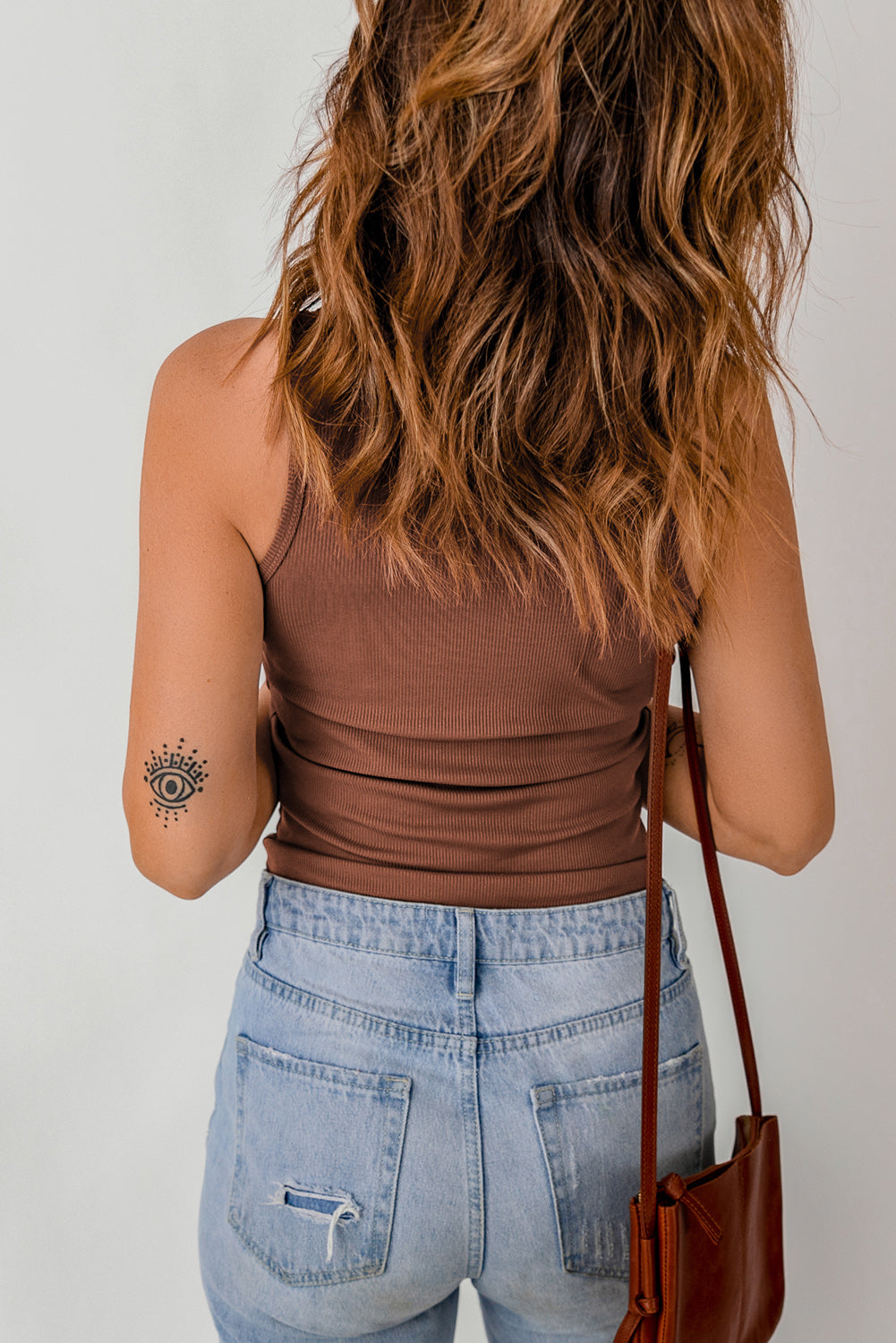 26SS Brown ribbed tank