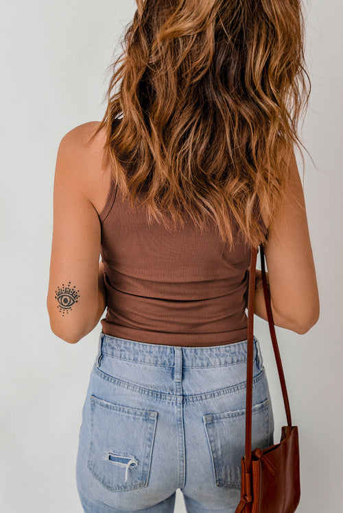 26SS Brown ribbed tank