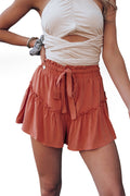 26SS drawstring casual shorts, boho shorts, skirt with shirts