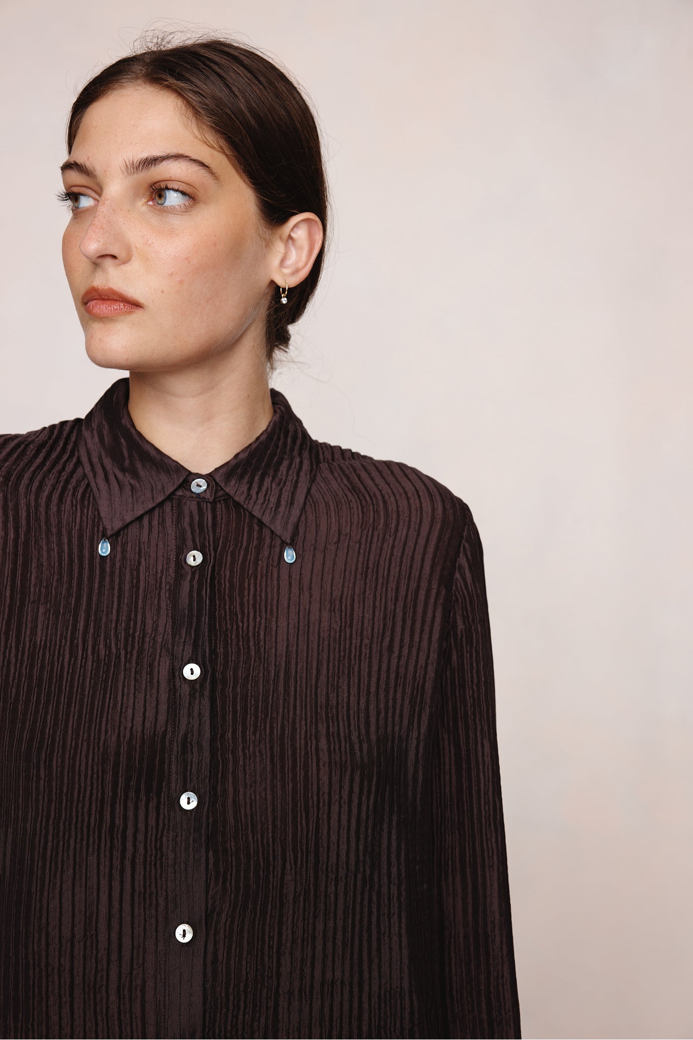 26SS LILLIE SHIRT - TAPENADE